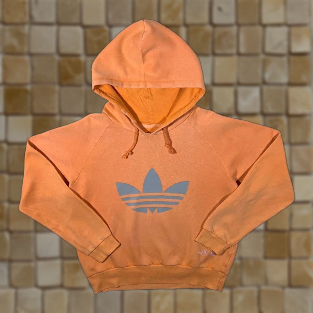 Adidas Adidas Classic Big Trefoil Logo Peach Orange Pullover Hoodie Women UK14 Adult XS/S? Size XL / US 12-14 / IT 48-50 - 1 Thumbnail