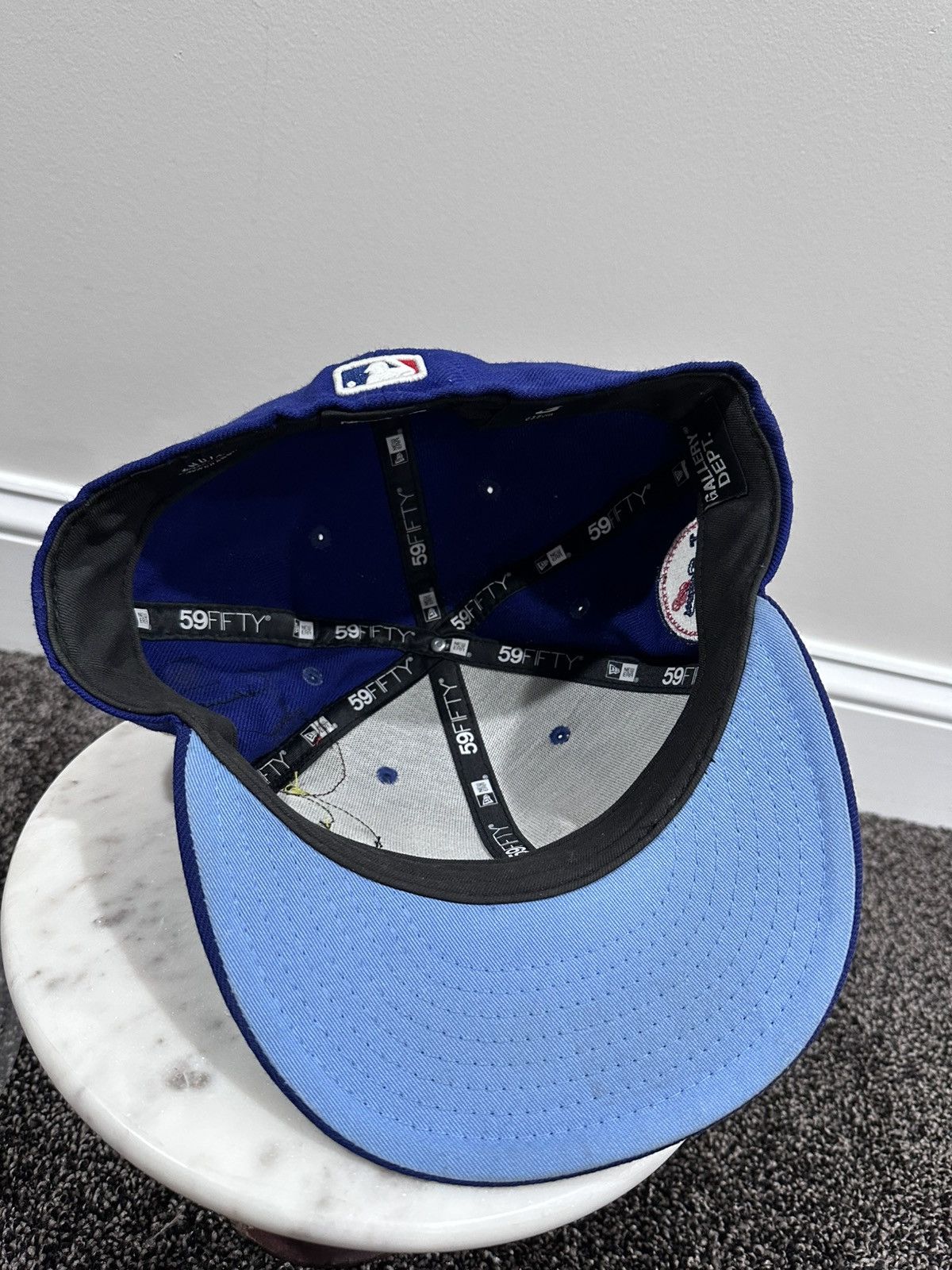 Gallery Dept. Gallery Dept Los Angeles LA Dodgers Blue G Patch Fitted Hat Size ONE SIZE - 9 Thumbnail