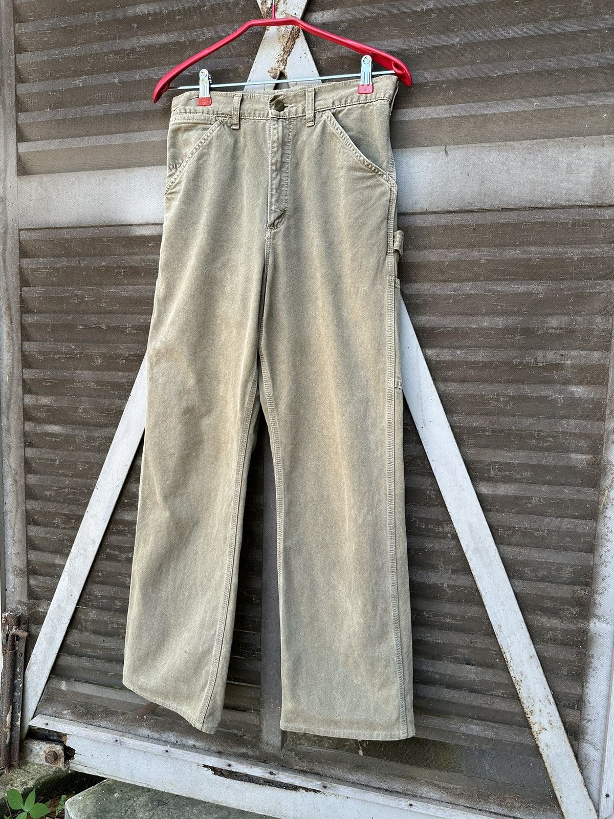Carhartt 👹Vintage Carhartt Carpenter Khakis Pants Size US 27 - 6 Thumbnail