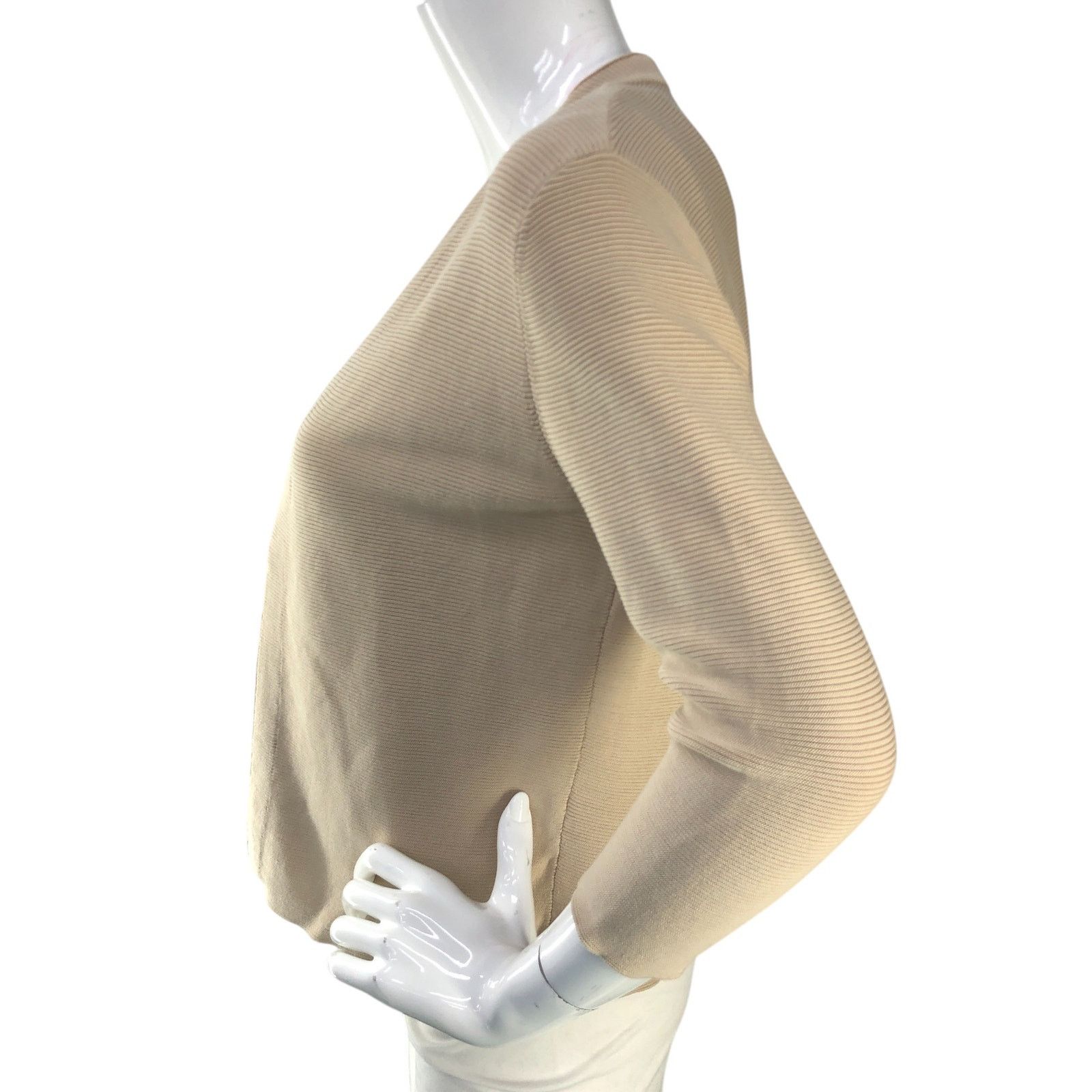 J.McLaughlin J McLaughlin Size S Cardigan Open Front Knit Ribbed Cotton Size M / US 6-8 / IT 42-44 - 5 Thumbnail