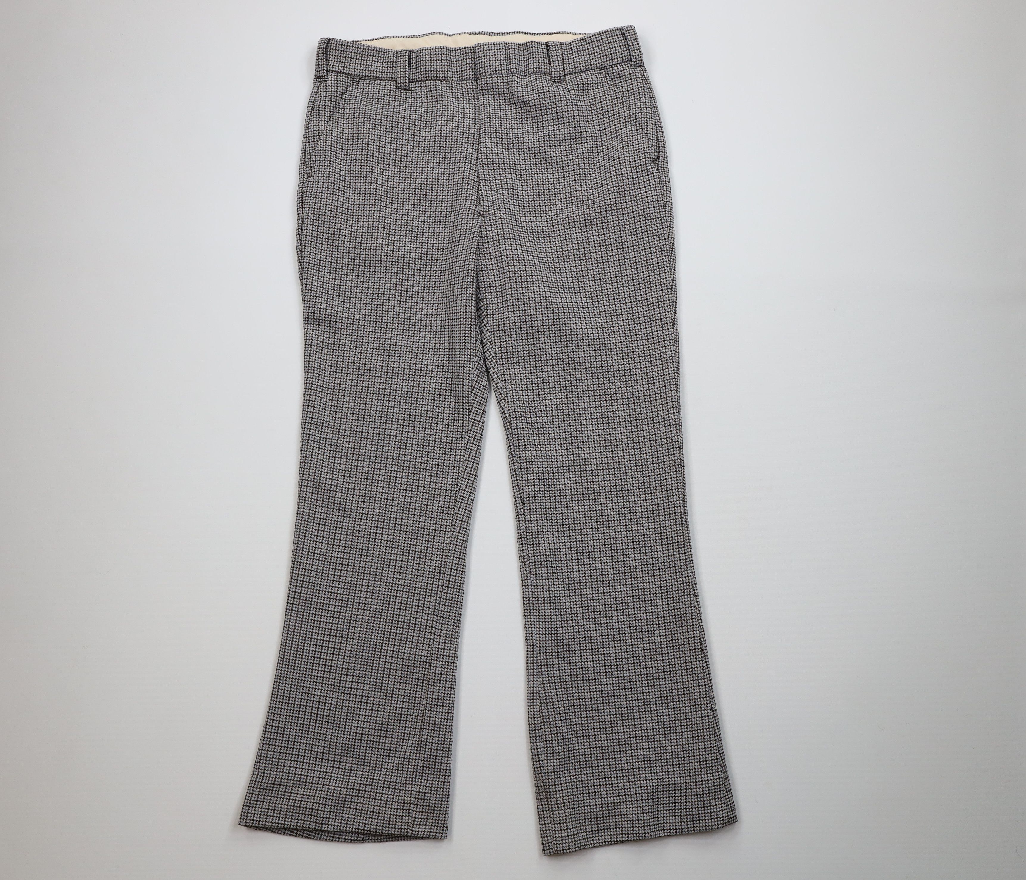 Vintage Vintage 70s Streetwear Double Knit Wide Leg Chino Pants Size US 34 / EU 50 - 1 Thumbnail