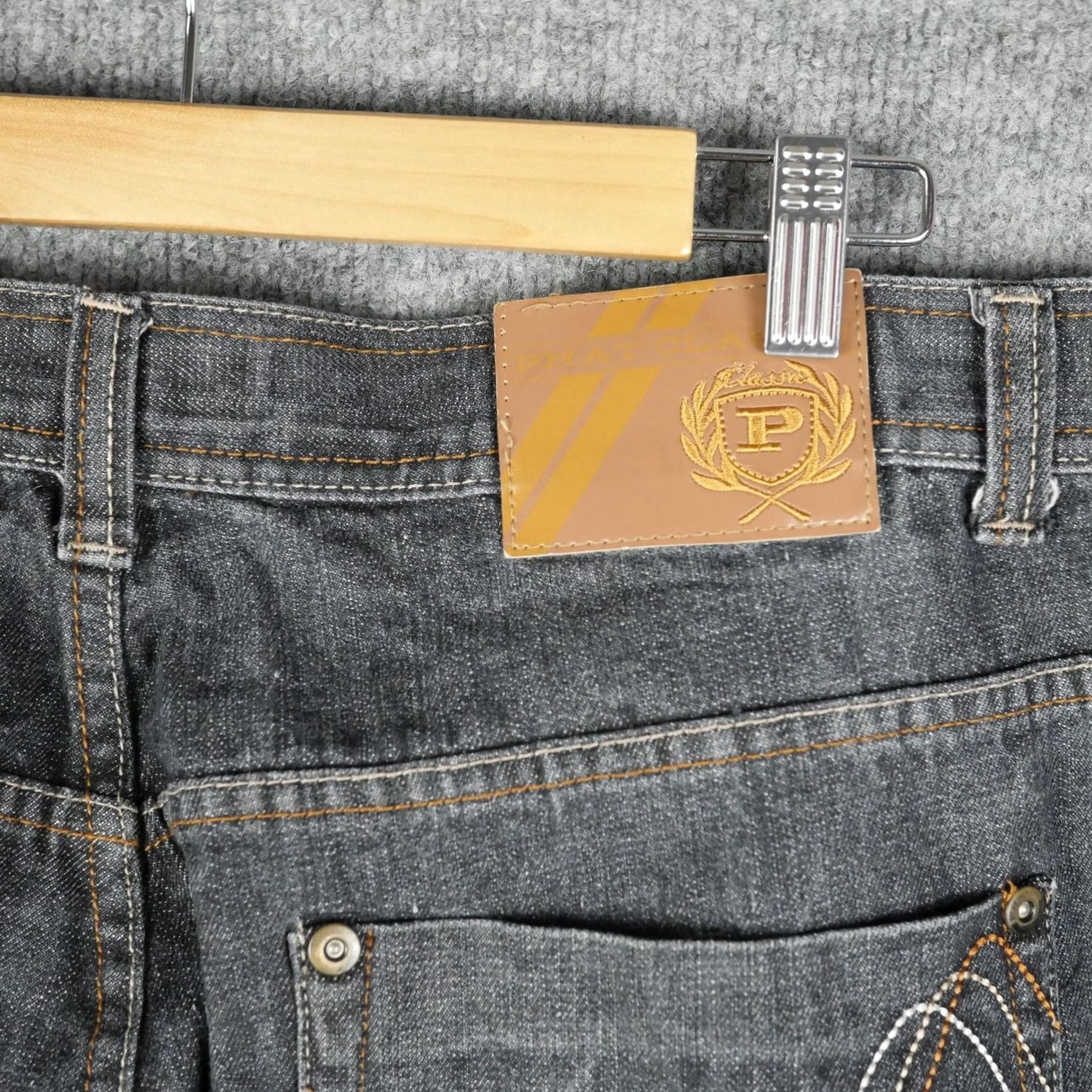 Phat Farm Phat Farm Jeans Mens 38x34 Gray Denim Straight Embroidered Baggy Skater Hip Hop Size US 38 / EU 54 - 7 Thumbnail