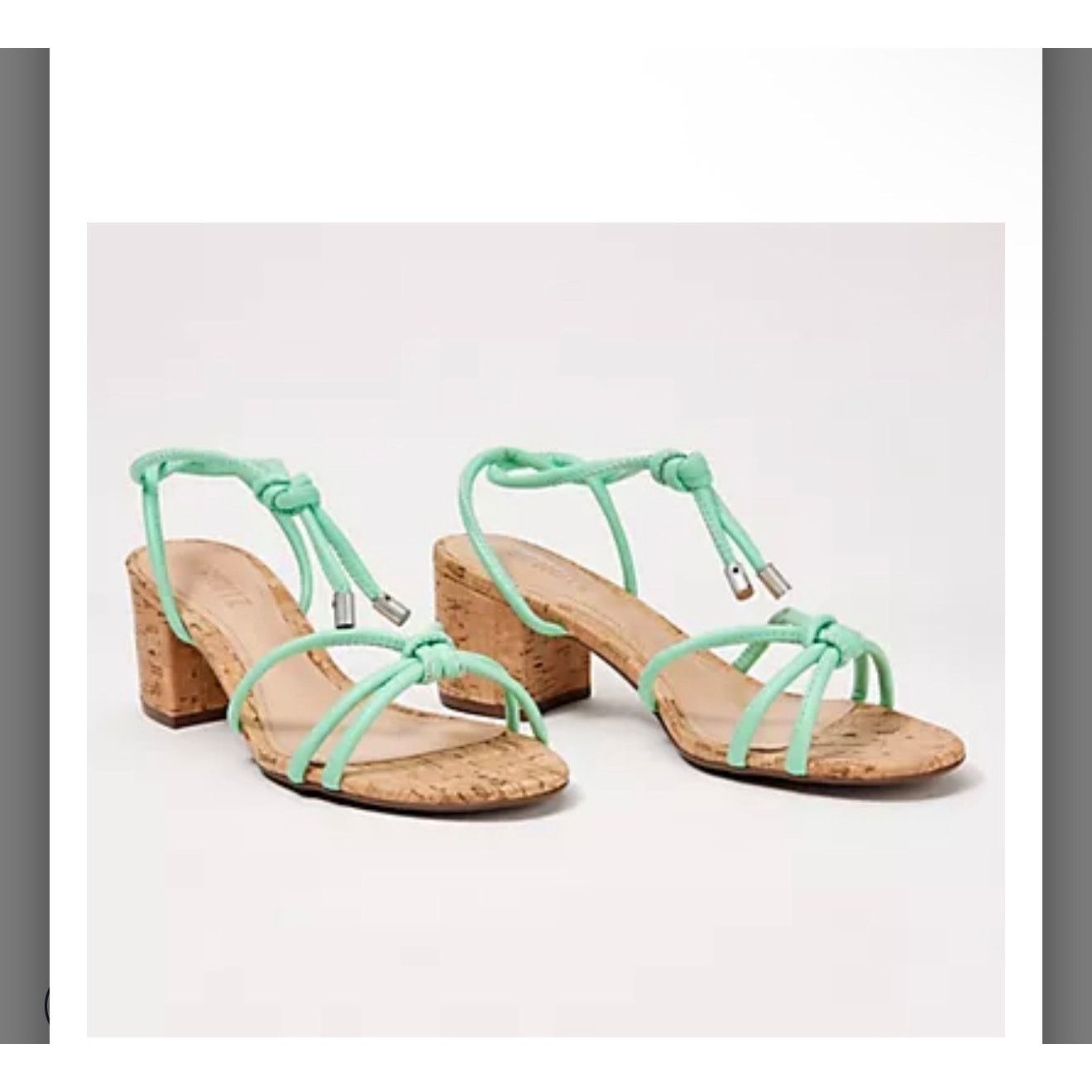 SCHUTZ Schutz Suzy leather & coral block heel sandals 6 deep mint Size US 6 / IT 36 - 1 Thumbnail