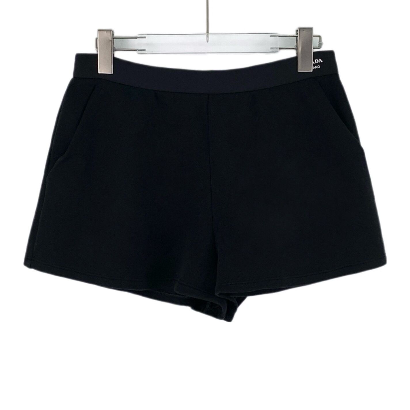 Prada Prada 2023 Logo Lettering Black Shorts Size US 34 / EU 50 - 1 Thumbnail