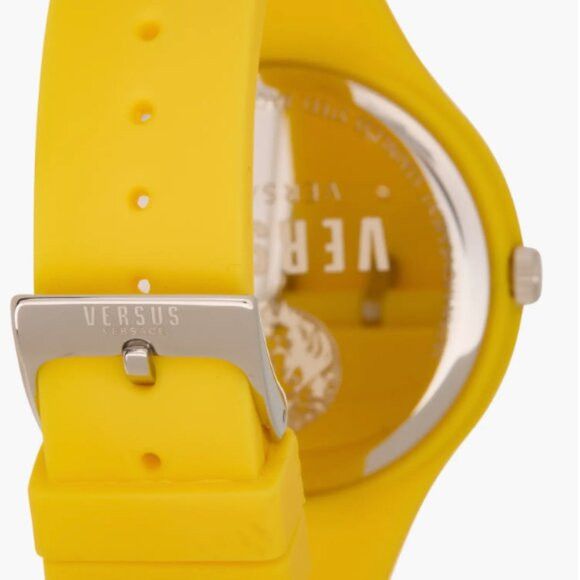 Versus Versace Fire Island Lion Silicone Strap Watch 44mm Yellow Size ONE SIZE - 4 Thumbnail