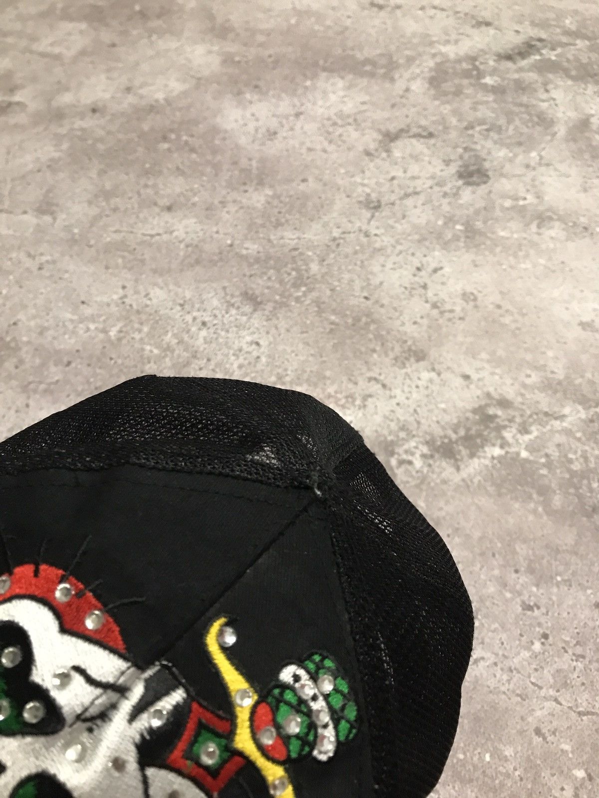 Ed Hardy × Vintage Vintage Y2K Cap Ed Hardy Embroiled Logo Black OS Size ONE SIZE - 7 Thumbnail