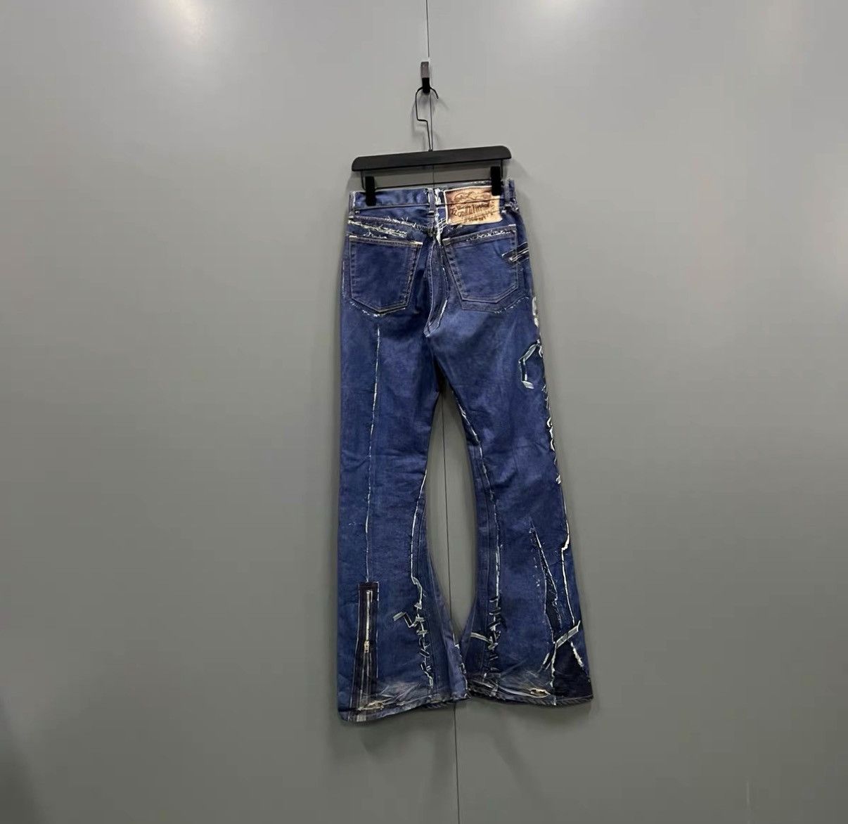 Acne Studios Acne Studios 2024M Printed Trompe-l'œil Flare Pants J41 Size US 28 / EU 44 - 2 Thumbnail