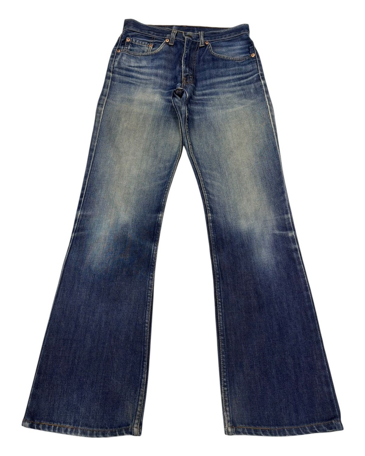 Levi's Vintage Clothing Vintage Levis 517 Bootcut Distressed Denim Flare Jeans Size US 28 / EU 44 - 1 Thumbnail