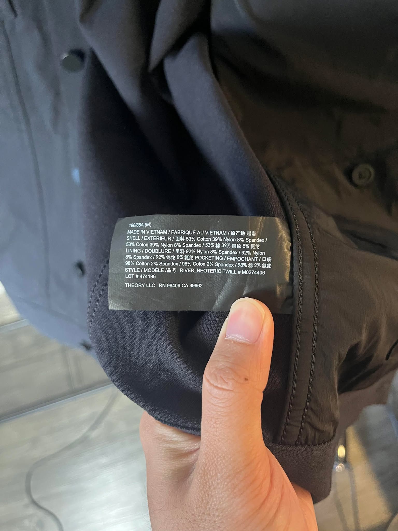 Theory Theory River Trucker Jacket in Neoteric Twill Size US M / EU 48-50 / 2 - 3 Thumbnail