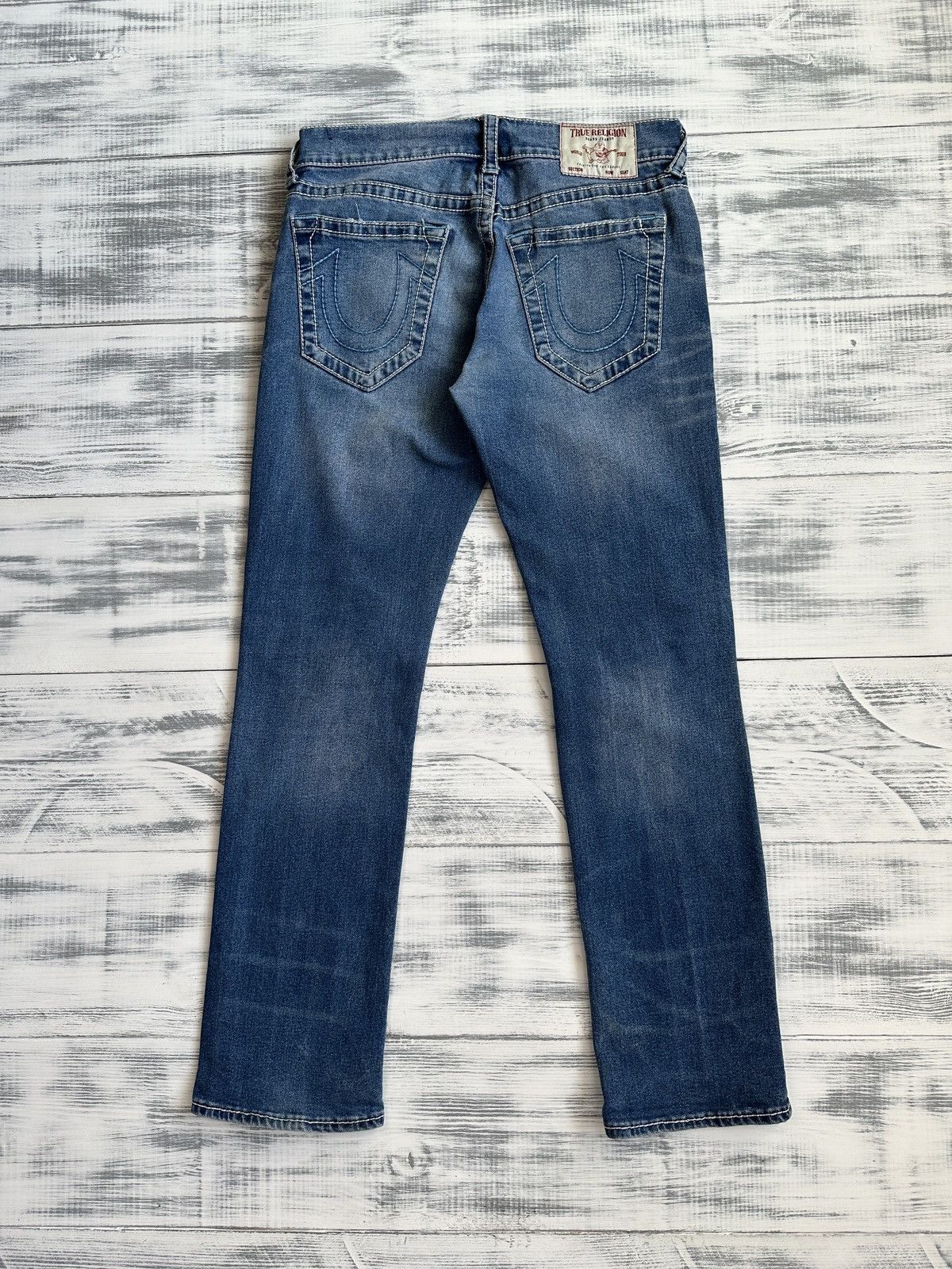 True Religion TRUE RELIGION Ricky Relaxed Straight Blue Jeans Pants sz 32 Size US 32 / EU 48 - 1 Thumbnail
