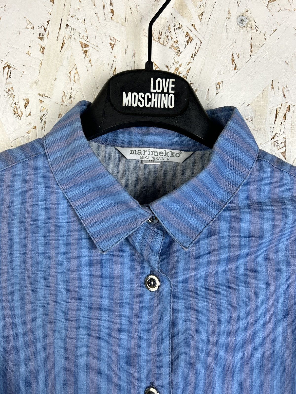 Marimekko Vintage Marimekko Piirainen Jokapoika Metal Striped Shirt M Size M / US 6-8 / IT 42-44 - 2 Thumbnail