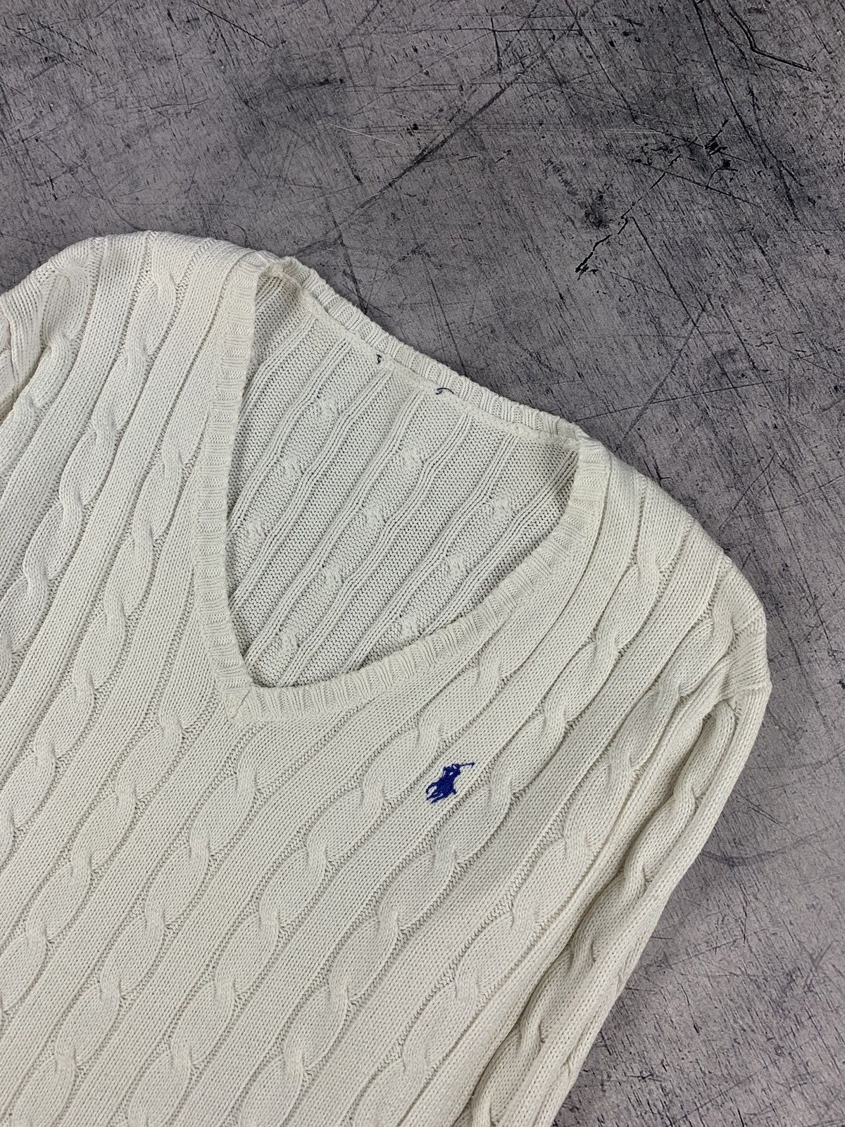 Ralph Lauren Sport Vintage Ralph Lauren Sport Knitted V-Neck Sweater 90s golf Size M / US 6-8 / IT 42-44 - 2 Thumbnail