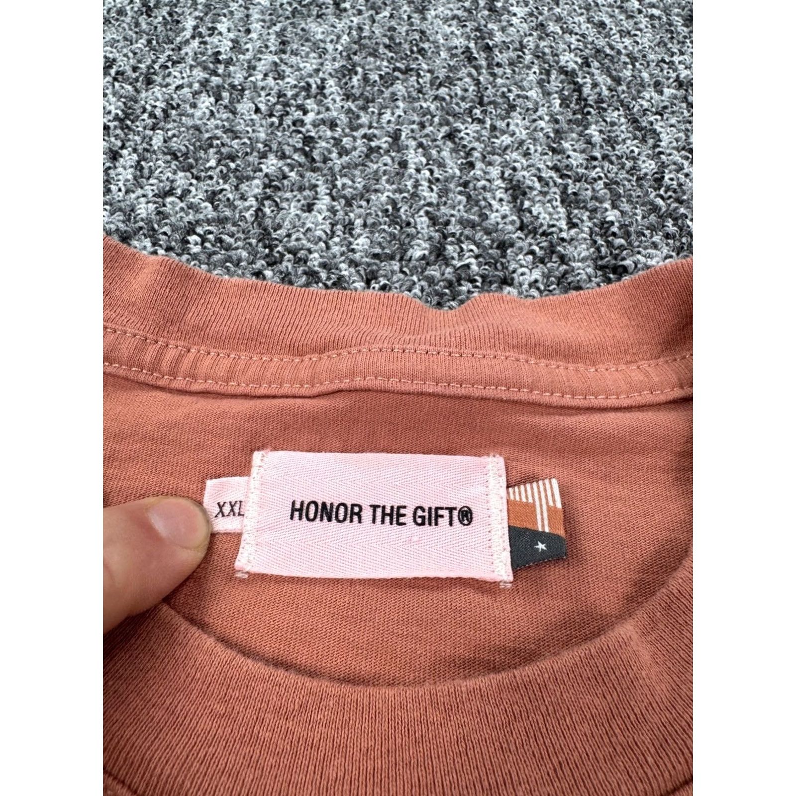 Honor The Gift T-Shirt Mens 2XL Orange Inner City Love Short Sleeve Crewneck Graphic Print, Men's (Size Xxl) — image 3 of 6