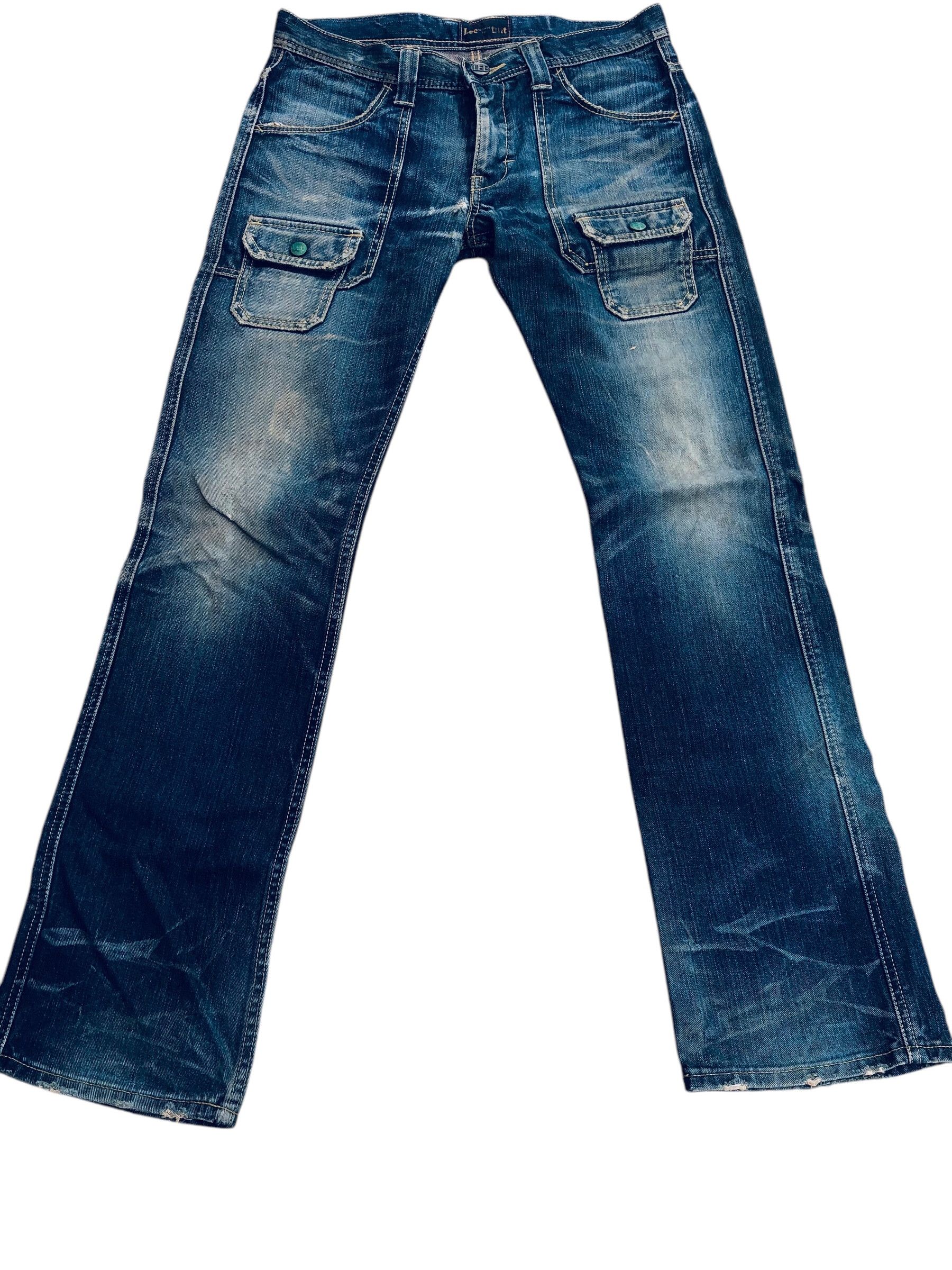 Designer × Lee 🔥Rare🔥Lee Distressed BushPant Style Jeans Size US 30 / EU 46 - 3 Thumbnail