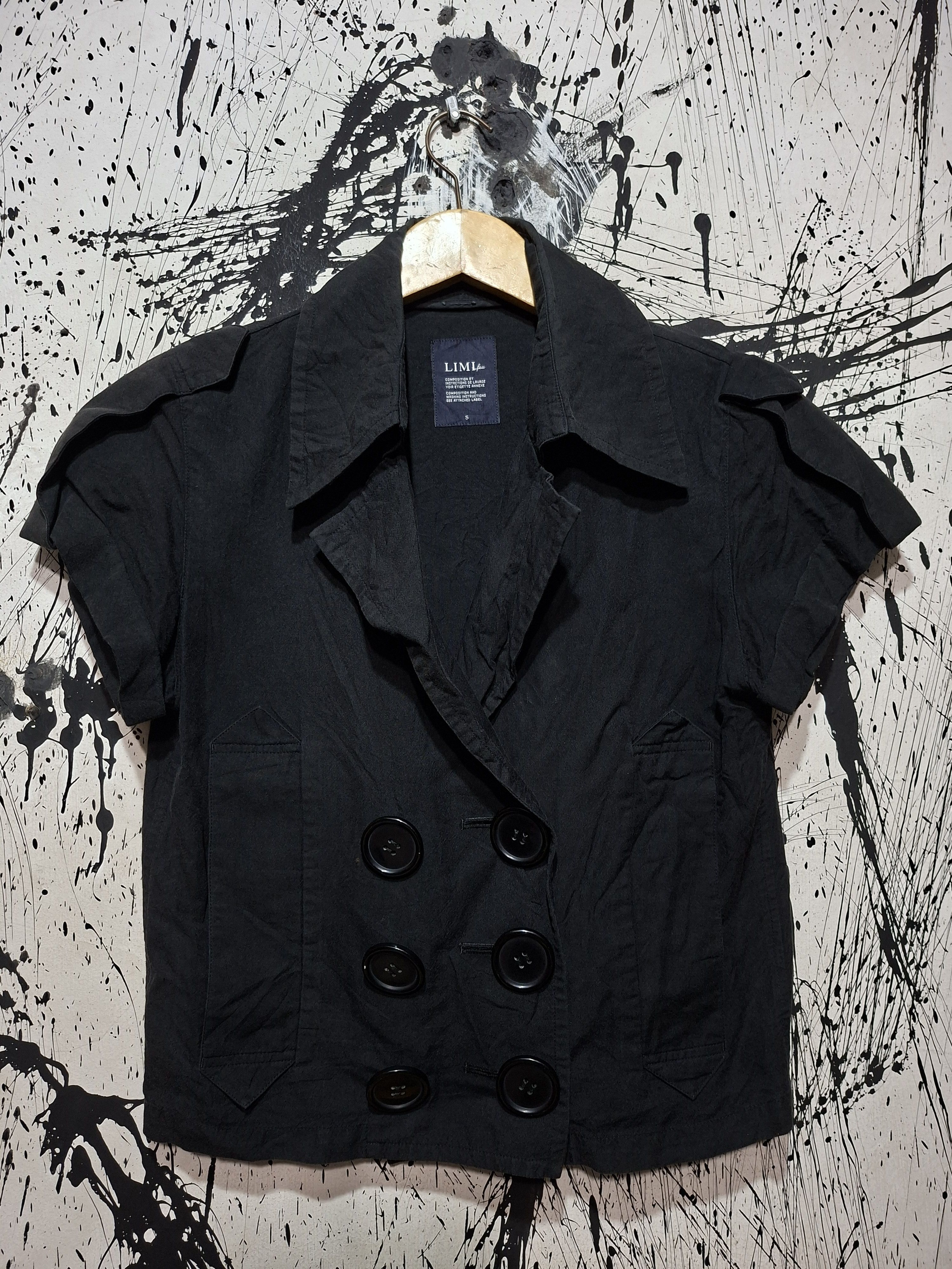 Yohji Yamamoto YOHJI YAMAMOTO LIMI FEU FAUX BUTTON SHORT SLEEVE JACKET Size S / US 4 / IT 40 - 1 Thumbnail