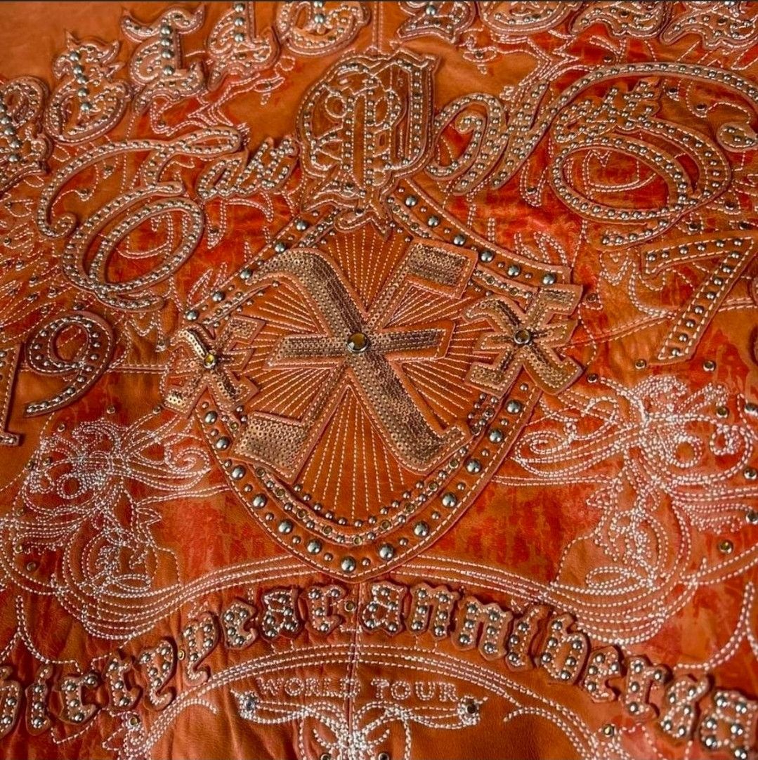 Pelle Pelle Vintage Butter Soft Rust Orange Pelle Pelle Bomber SZ 54 Size US XL / EU 56 / 4 - 3 Thumbnail