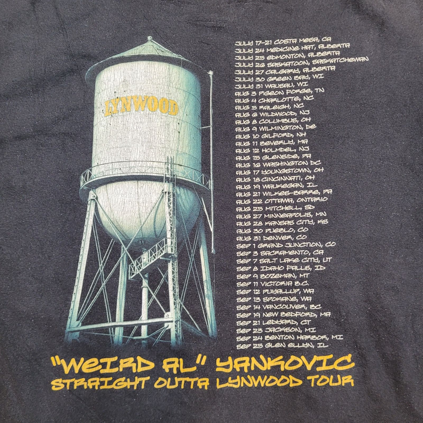 Vintage VTG Weird Al Yankovic Straight Outta Lynwood Tour T-Shirt S Size US S / EU 44-46 / 1 - 6 Thumbnail