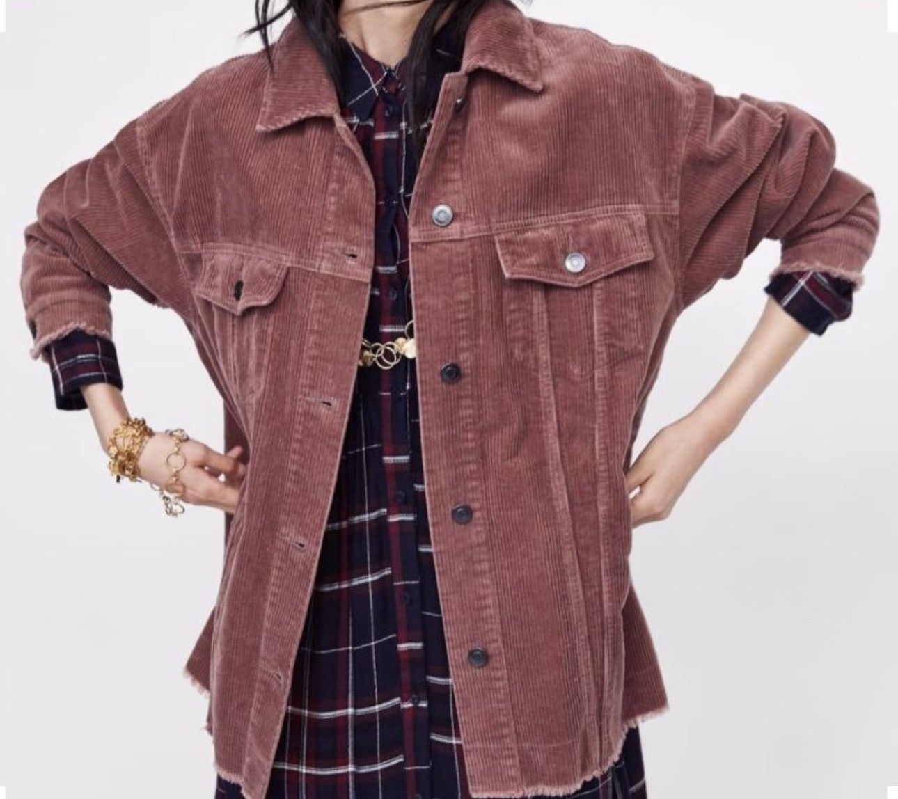 Zara Zara corduroy jacket Size XS / US 0-2 / IT 36-38 - 2 Thumbnail