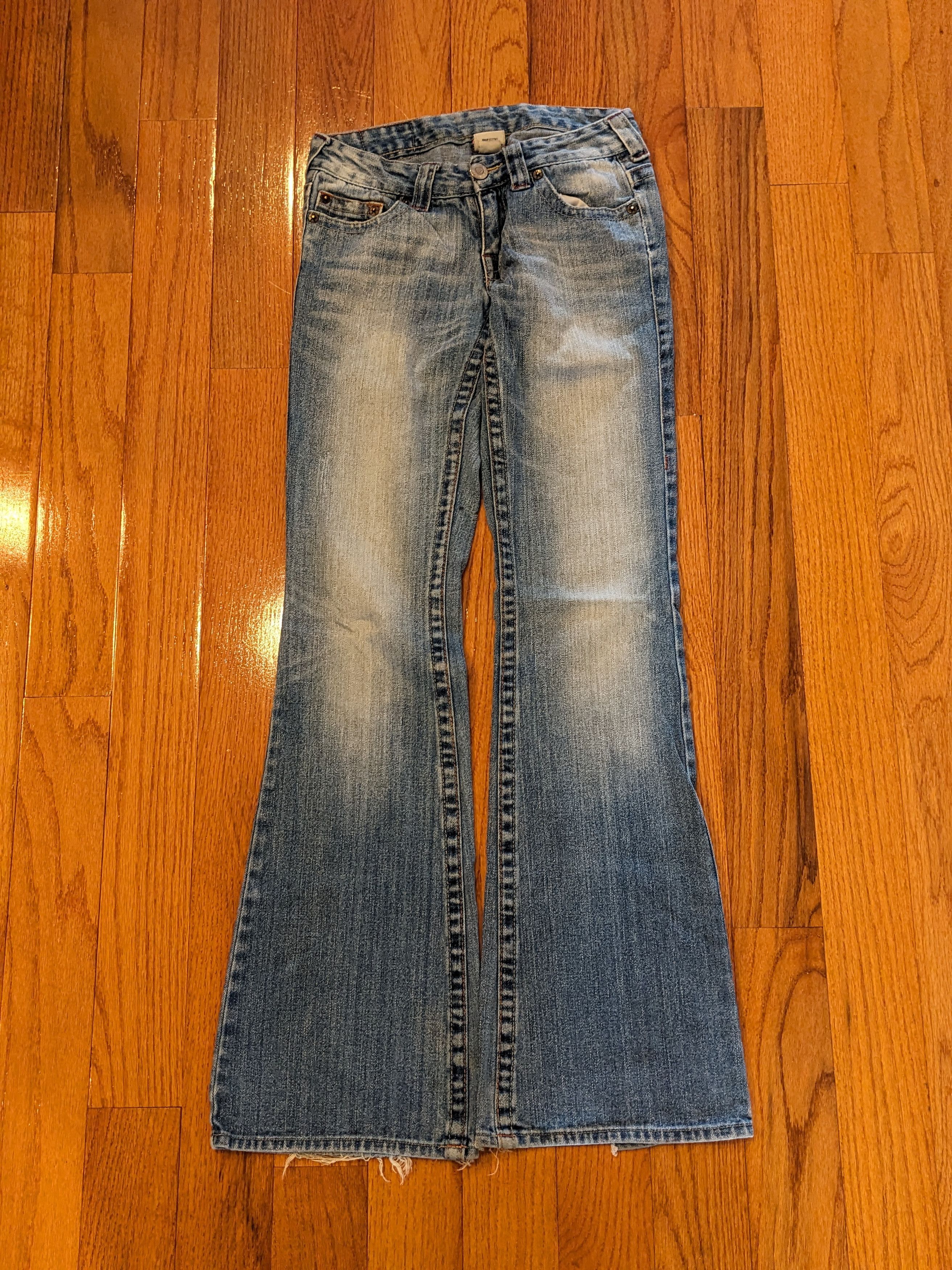 True Religion × Vintage Vintage 90s True Religion Sun Kama Sutra Size 27 Blue Denim Size 27" / US 4 / IT 40 - 7 Thumbnail