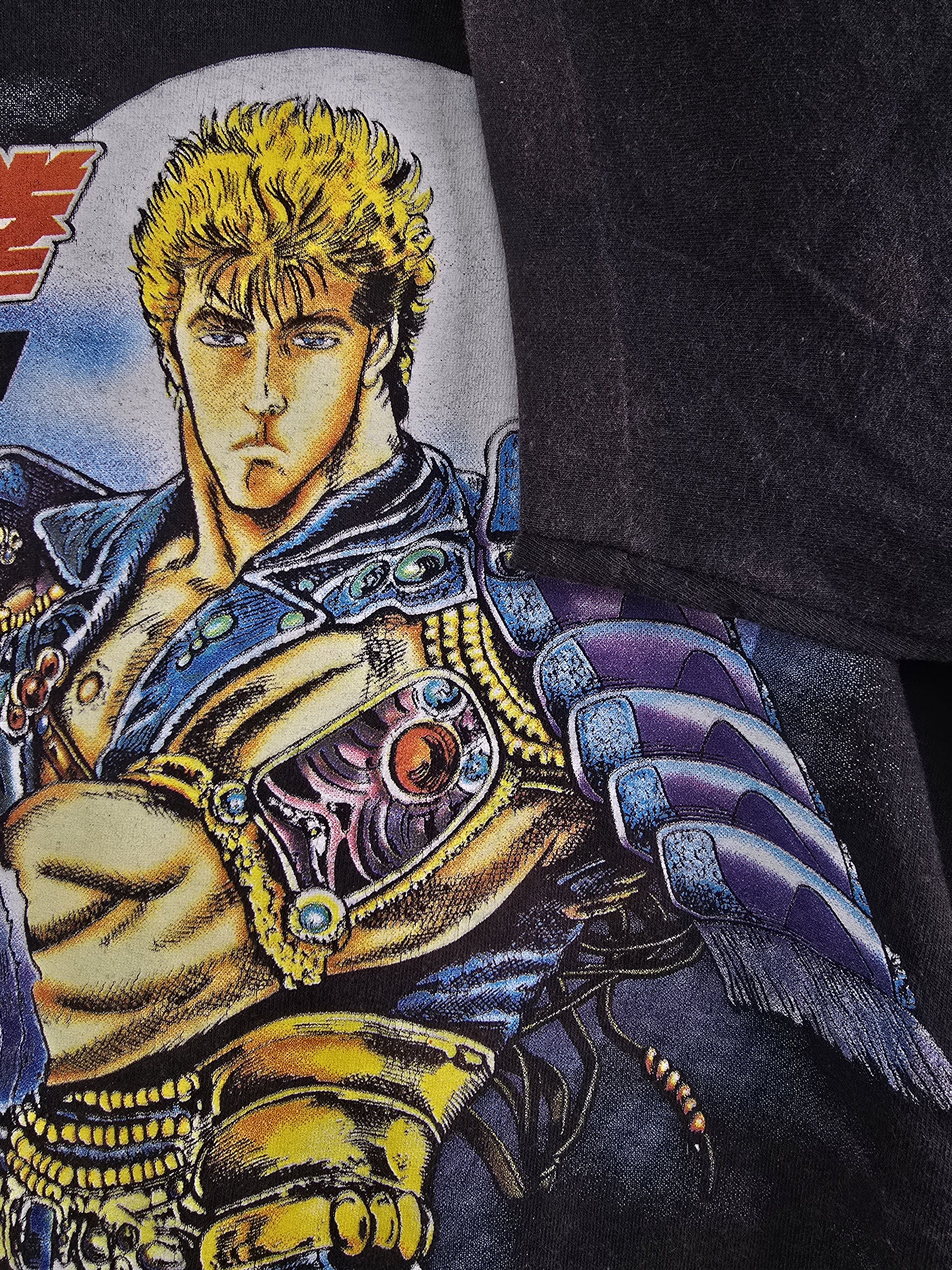 Anime × Japanese Brand × Vintage 90s Hokuto No Ken Kenshiro Fist of the north star Anime tee Size US L / EU 52-54 / 3 - 4 Thumbnail