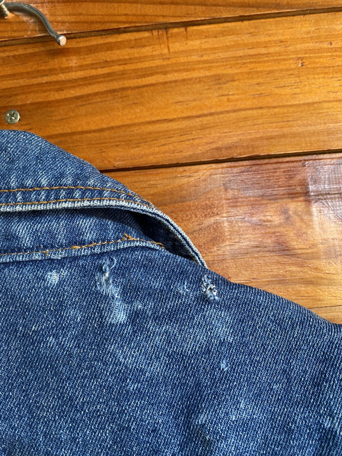 Japanese Brand A2F All About Fashion Vintage Style Denim Motorcycle Jacket Size US S / EU 44-46 / 1 - 7 Thumbnail