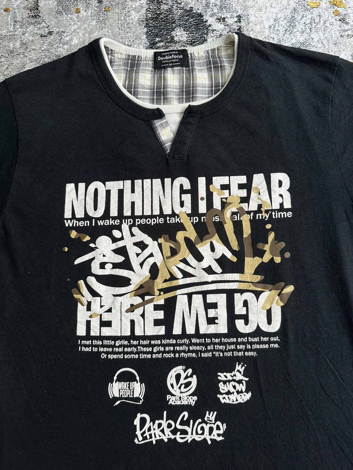 Beauty Beast DOUBLE LAYER NOTHING I FEAR CRAZY POEM LGB PUNK STYLE Size US M / EU 48-50 / 2 - 2 Thumbnail