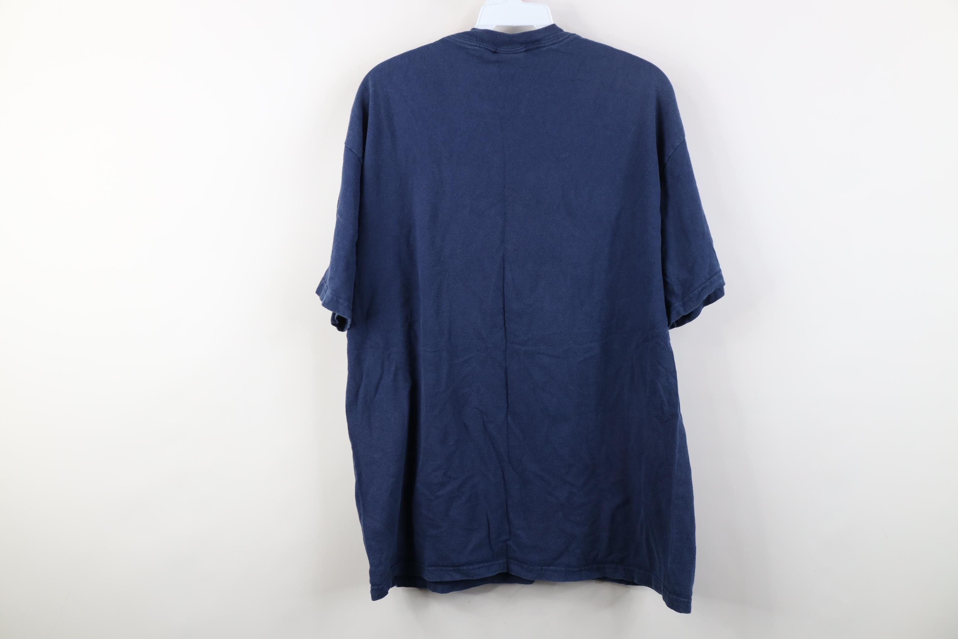 Vintage Vintage 90s Y2K ESPN Worldwide Leader In Sports T-Shirt Blue Size US L / EU 52-54 / 3 - 10 Thumbnail