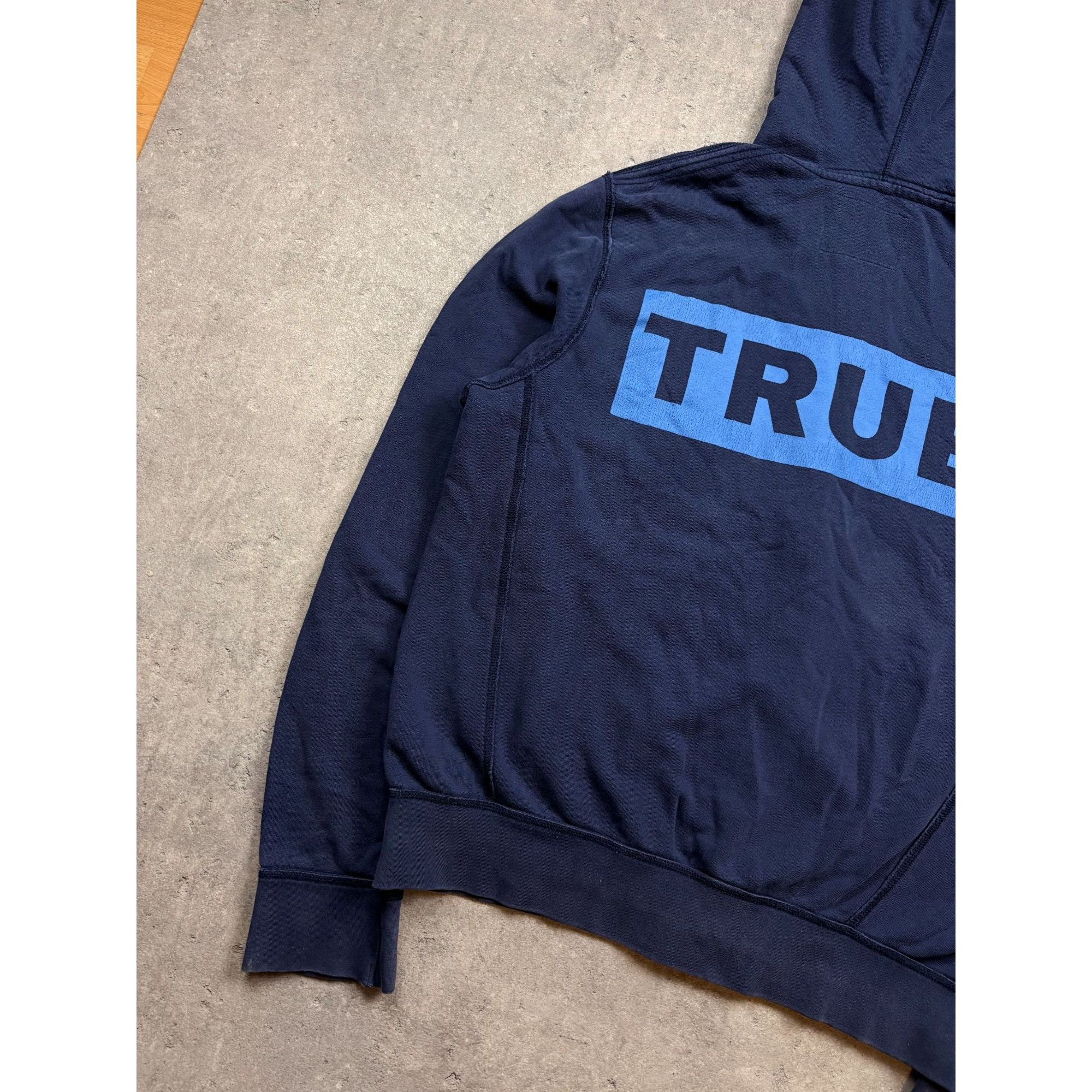 True Religion True Religion Mens Navy Full-Zip Hoodie With Drawstring Hood Size US XXL / EU 58 / 5 - 12 Thumbnail