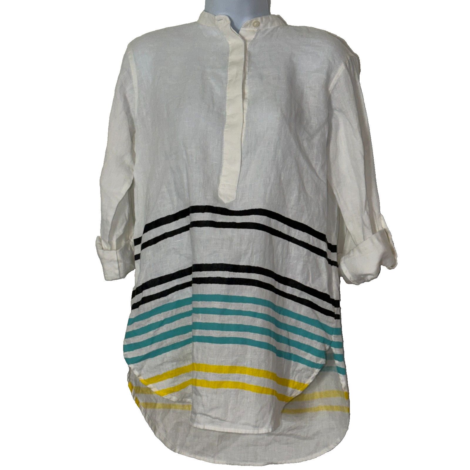 Lauren Ralph Lauren Lauren Ralph Lauren Tunic Womens XS White NWT 100% Linen Size XS / US 0-2 / IT 36-38 - 1 Thumbnail