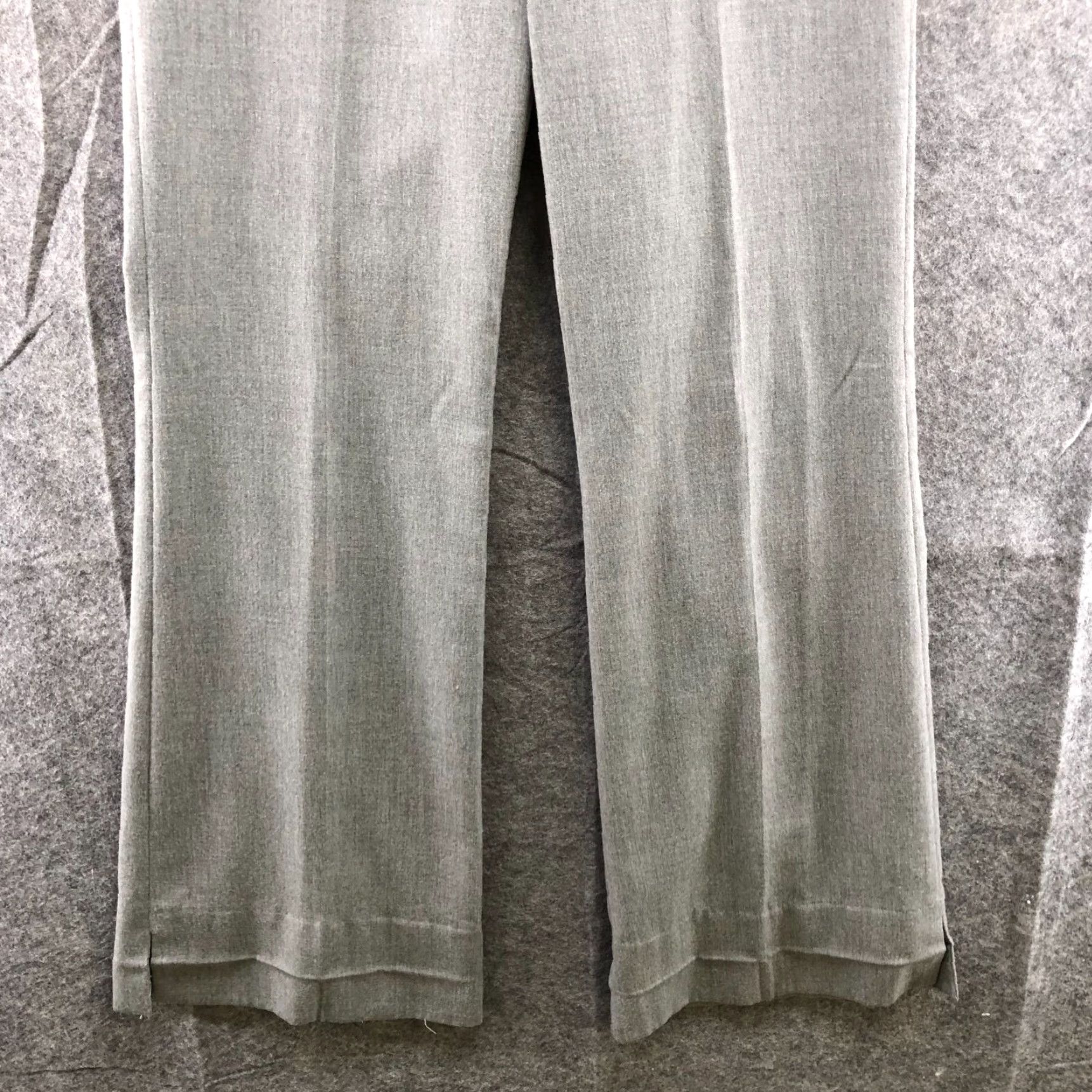 Bcbgmaxazria BCBG Maxazria Flare Dress Pants Womens 4 Mid Rise Gray Bootcut Workwear Career Dress Pants Size 27" / US 4 / IT 40 - 4 Thumbnail
