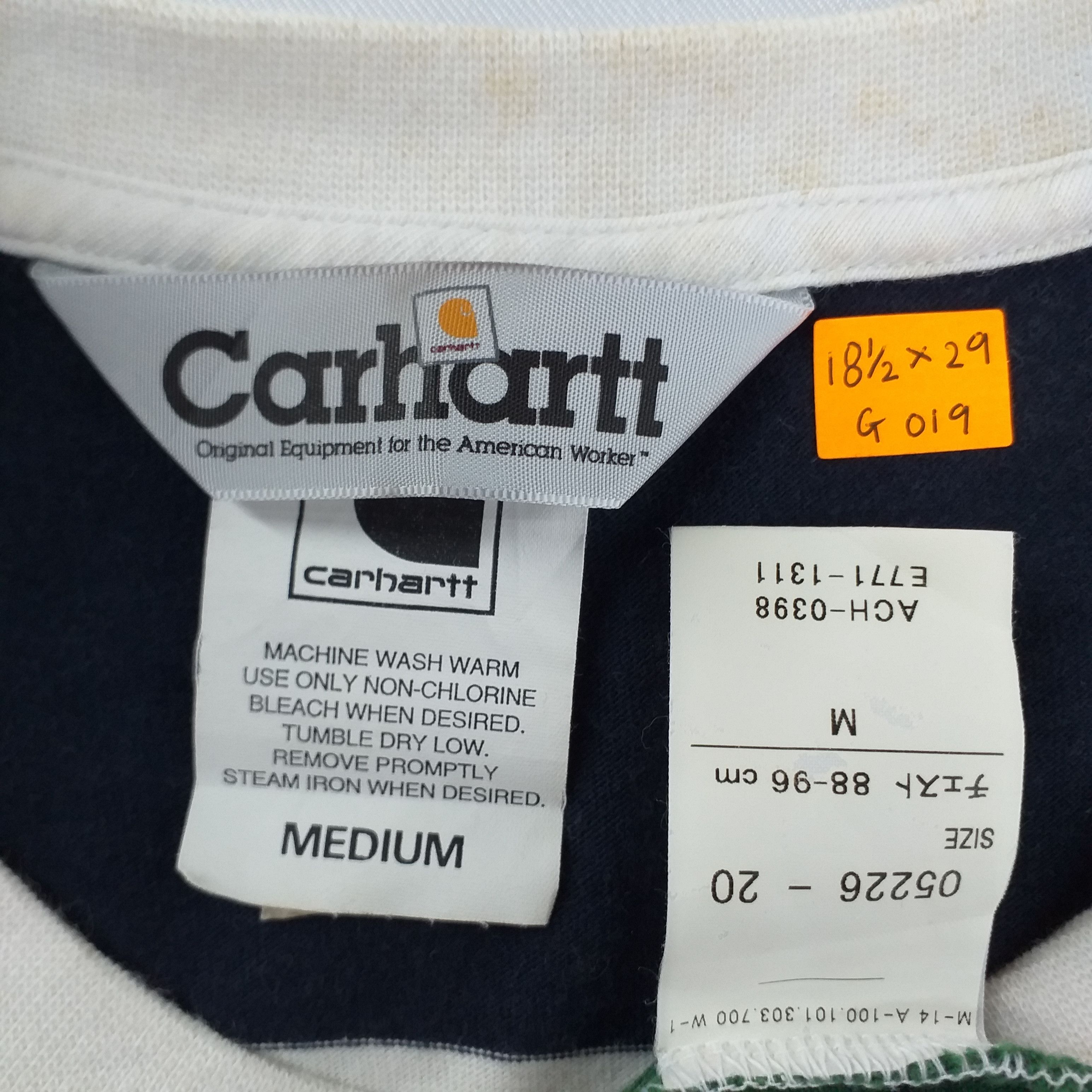 Carhartt Carhartt Single Pocket Stripes Medium T Shirt G019 Size US M / EU 48-50 / 2 - 3 Thumbnail