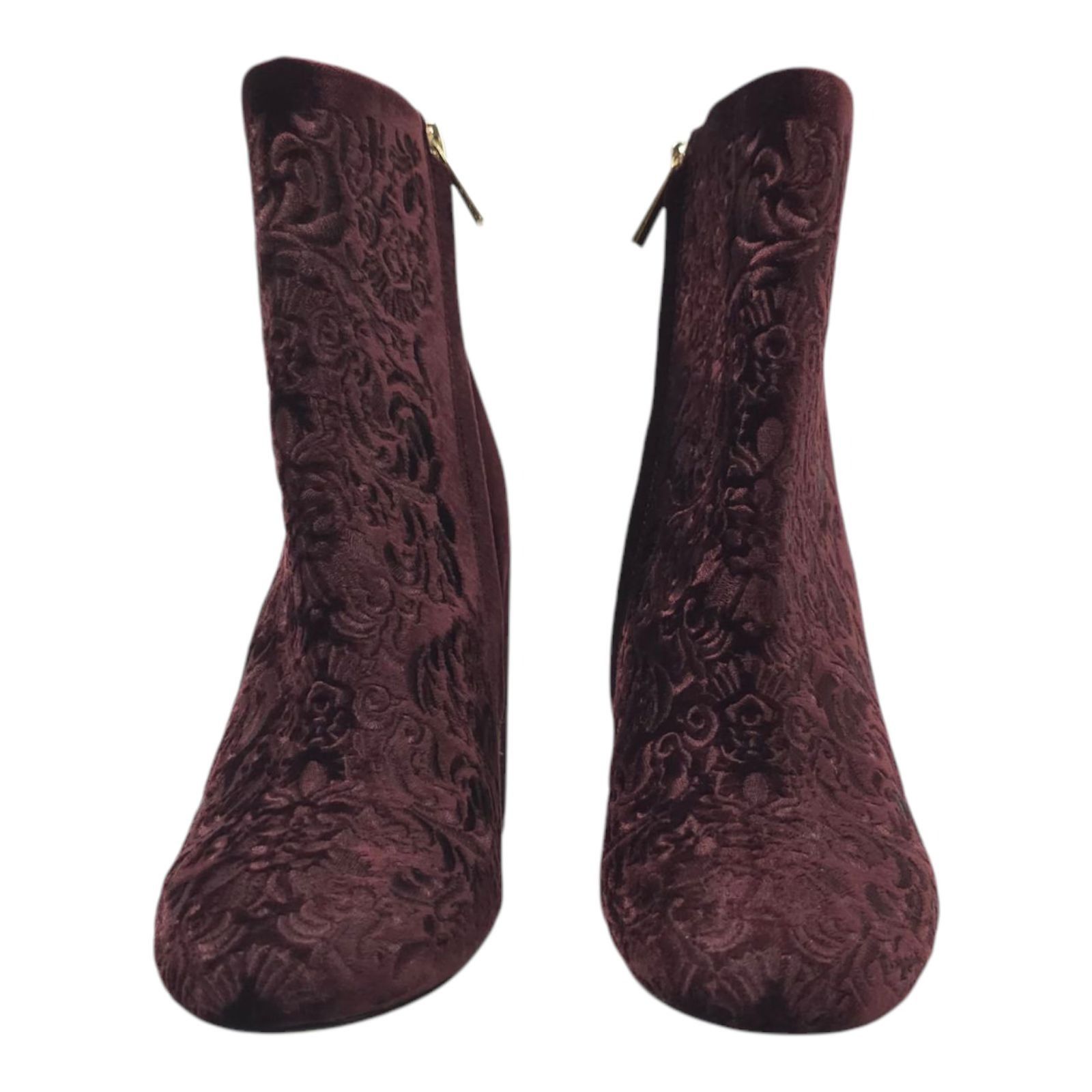 Jessica Simpson Jessica Simpson Wovella Velvet Embroidered Ankle Boots Women Size US 9 / IT 39 - 3 Thumbnail