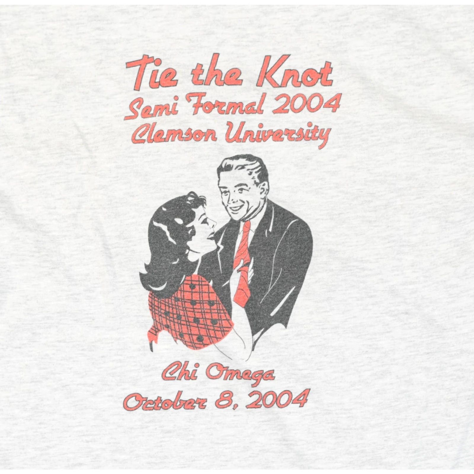 Hanes VINTAGE Hanes Fraternity Clemson University Chi Omega Frat Tee S Gray Crew Neck Short Sleeve 90s Rock Band Theme Mens Size US S / EU 44-46 / 1 - 2 Thumbnail