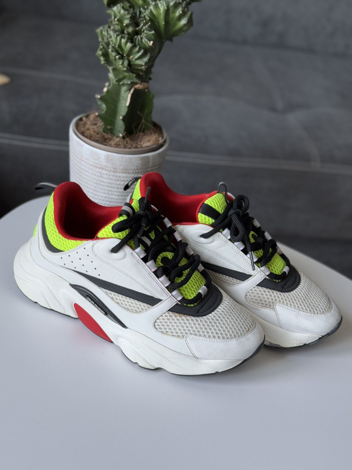 Dior DIOR B22 Sneaker Multicolor Neon Yellow Ref Size US 9 / EU 42 - 3 Thumbnail