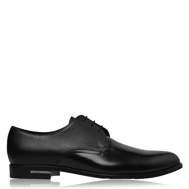 Prada Saffiano Leather Derby Shoes Size US 7 / EU 40 - 1 Thumbnail