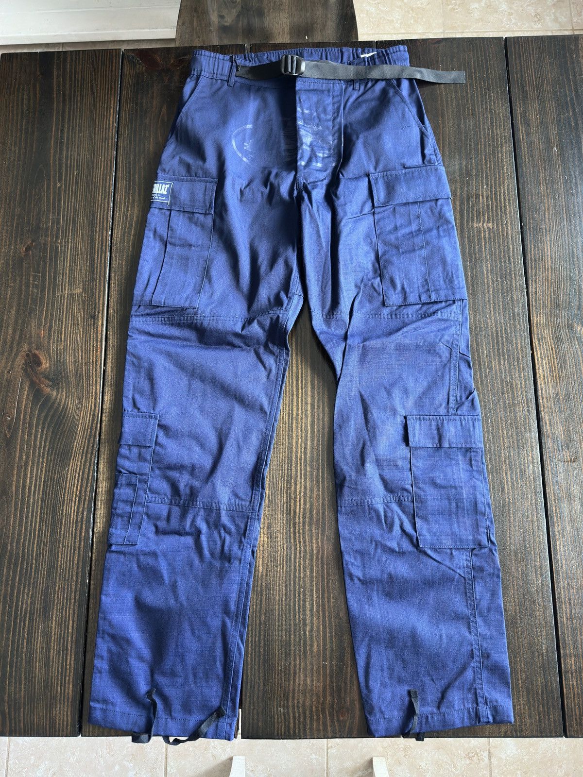 Corteiz Guerillaz Cargo Pants Navy Blue