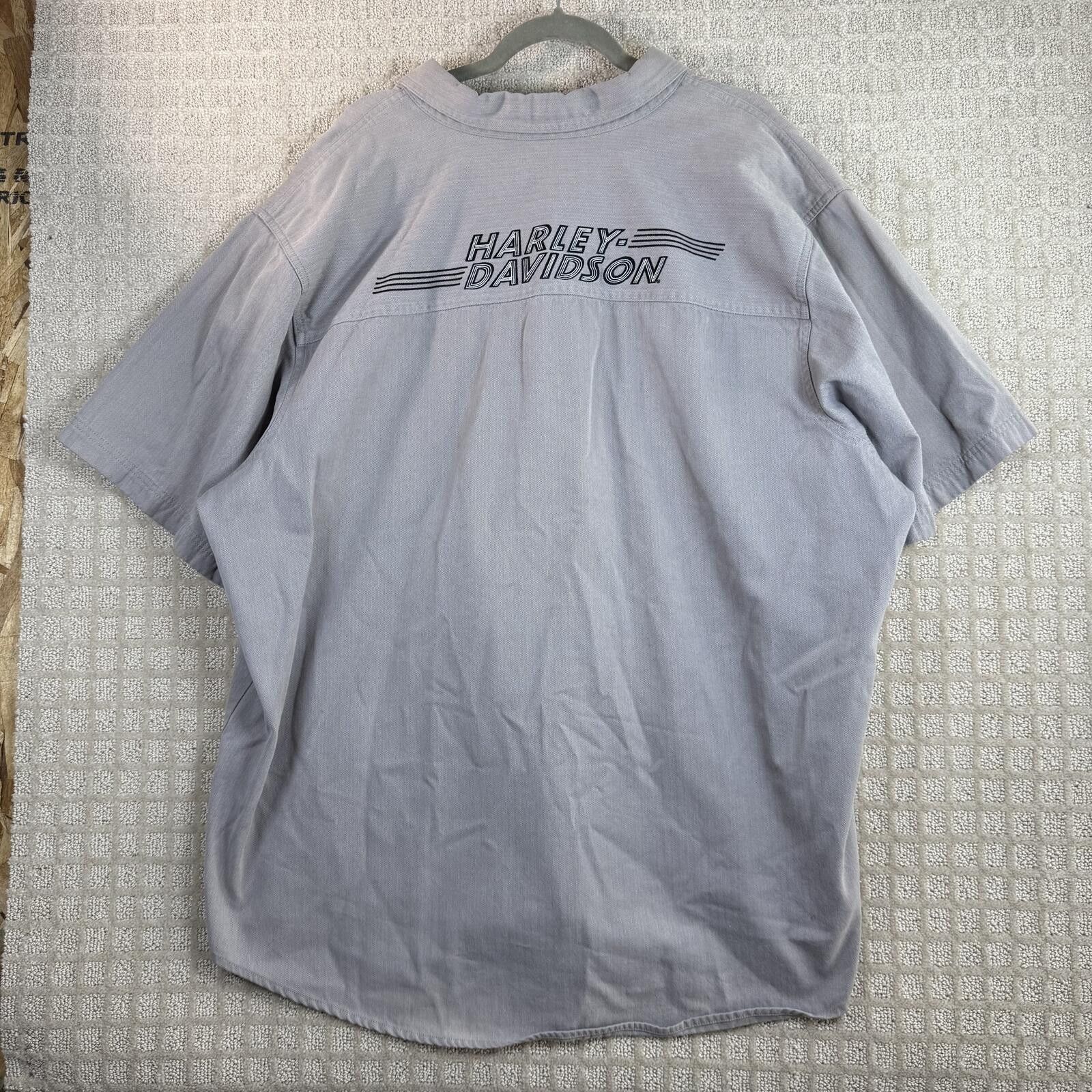 Harley Davidson vintage harley davidson workwear button up shirt 3xl Size US XXL / EU 58 / 5 - 6 Thumbnail