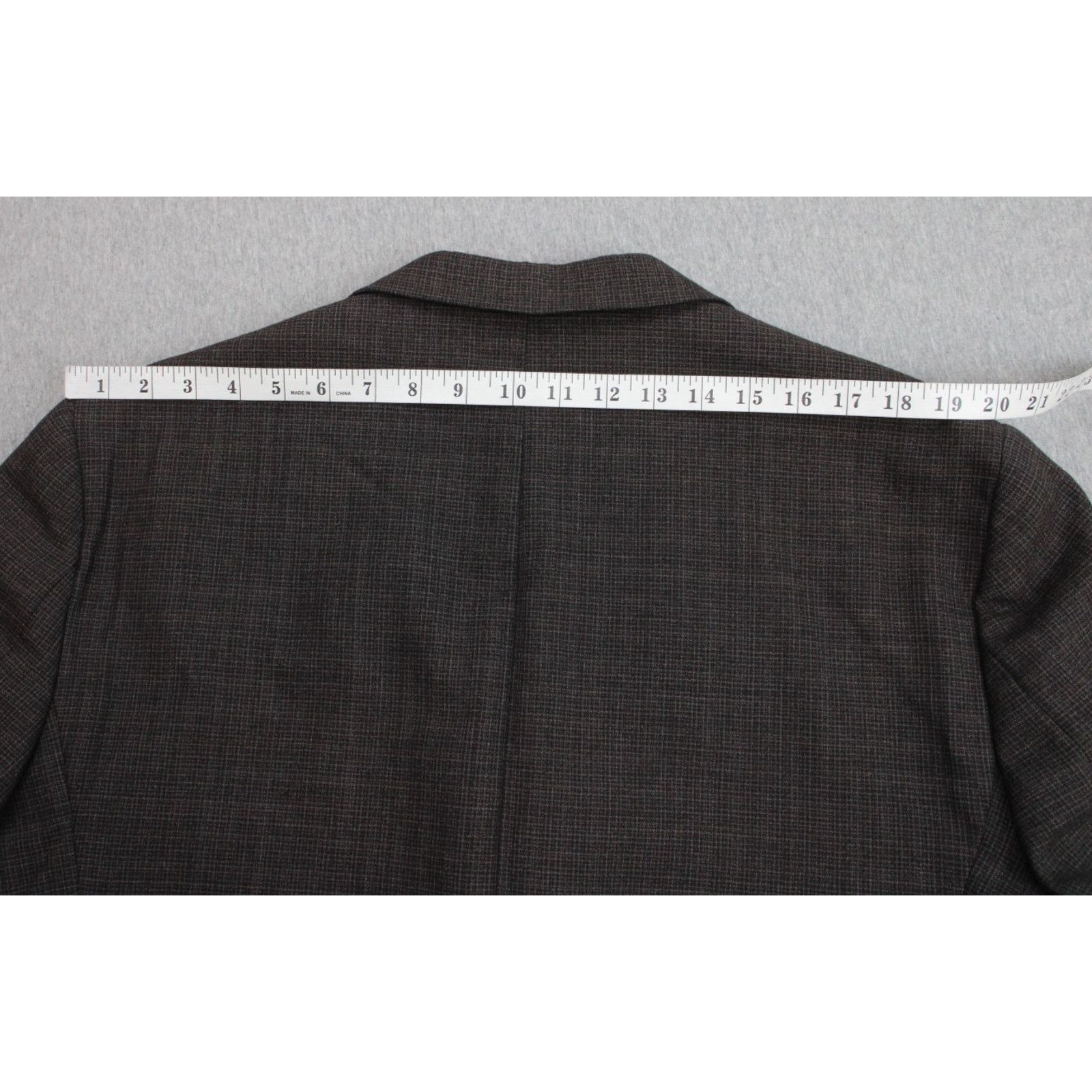 Jos. A. Bank Jos A Bank 1905 Blazer Mens 44L Brown Microcheck 100% Wool Size 44L - 10 Thumbnail