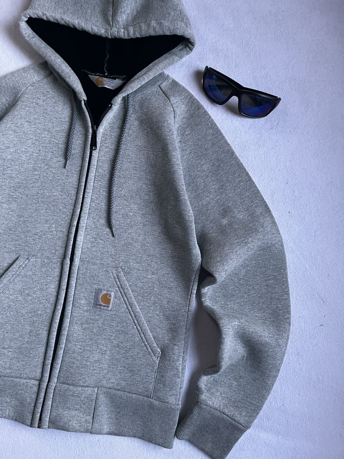 Carhartt Carhartt Women’s Zip Hoodie Grey – Size S – Fleece Size S / US 4 / IT 40 - 2 Thumbnail