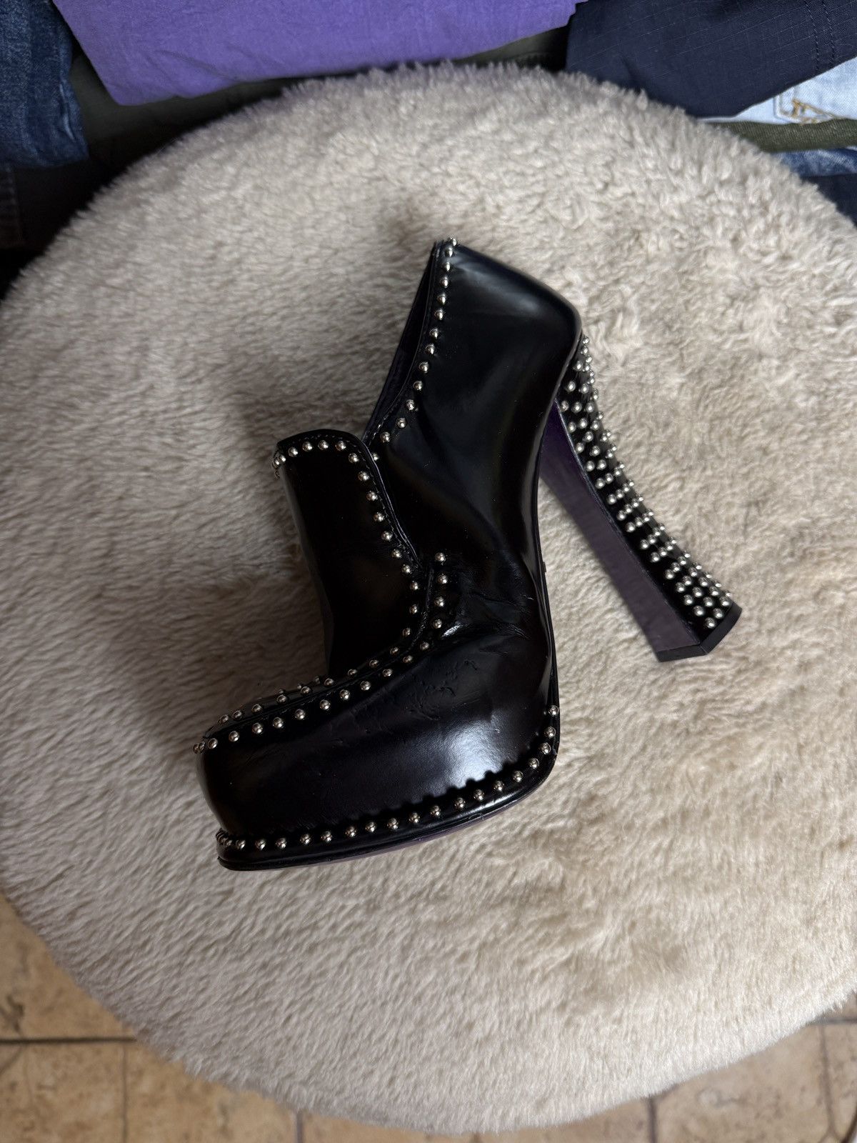 Prada PRADA Platform Heels Shoes y2k Over Metal archive Punk Size US 7 / IT 37 - 5 Thumbnail