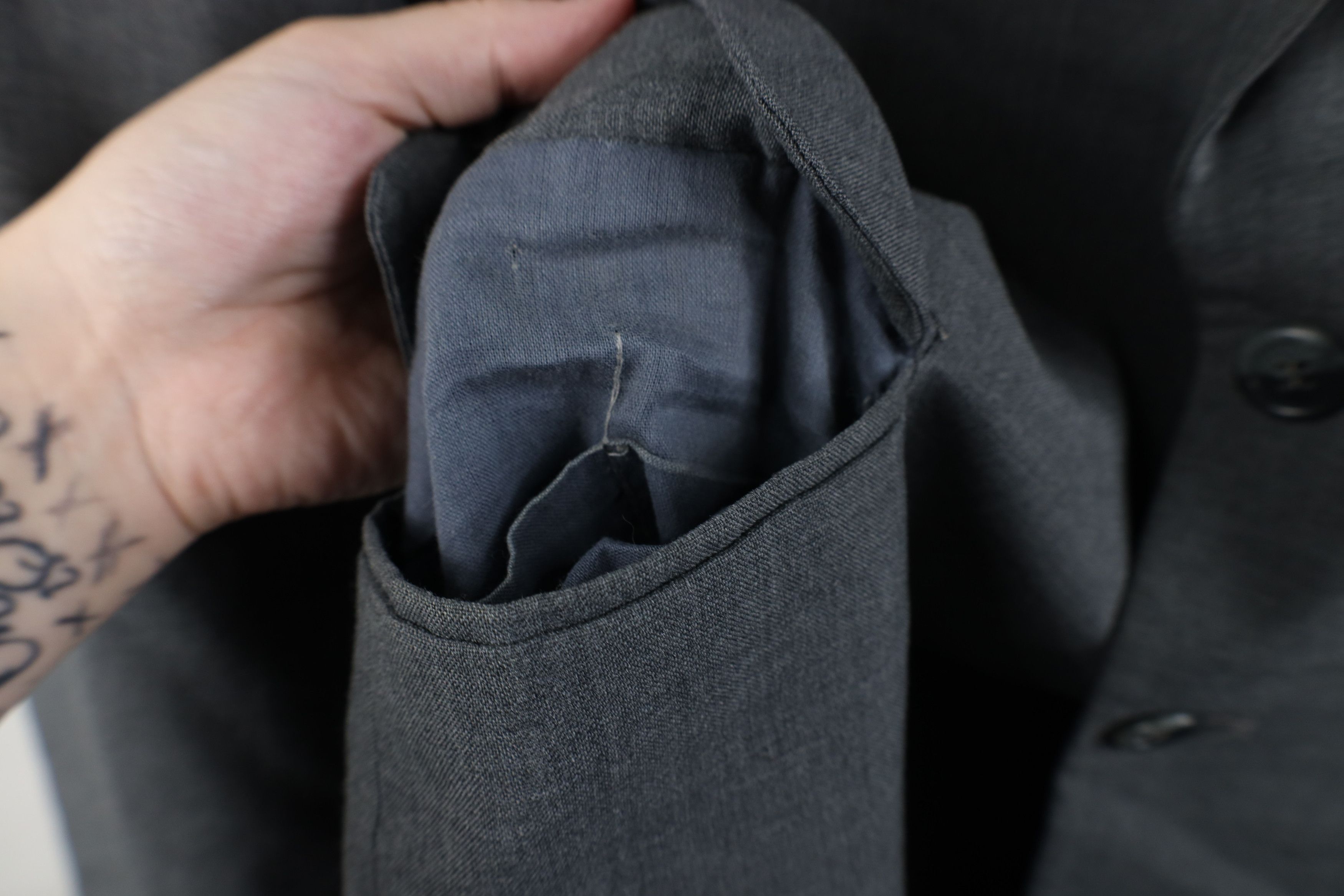 Vintage Vintage 70s Streetwear Blazer Suit Jacket Sharkskin Gray USA Size US XL / EU 56 / 4 - 6 Thumbnail