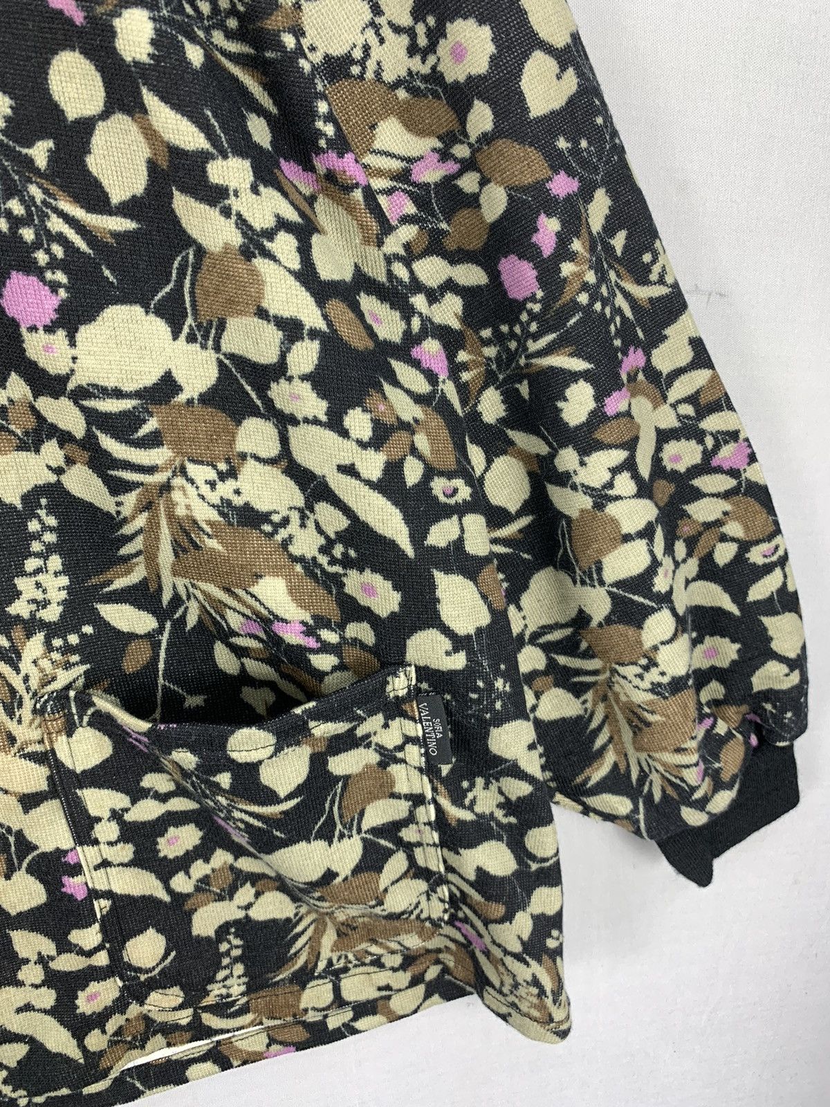 Designer Sofia Valentino Floral Pullover Sweater Size L / US 10 / IT 46 - 7 Thumbnail