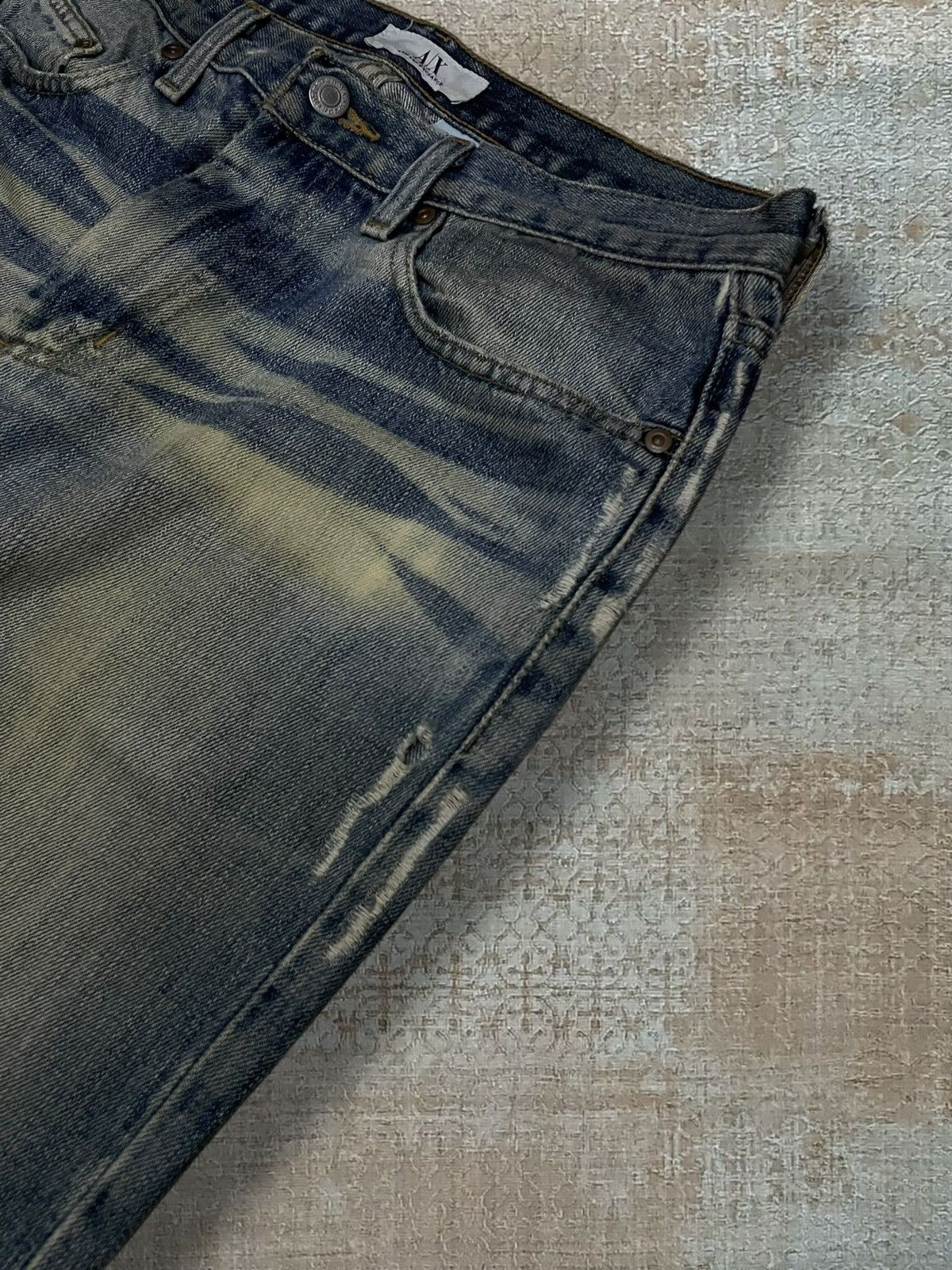 Armani Exchange Vintage 1990s Designer Armani Exchange Distressed Denim Size US 30 / EU 46 - 8 Thumbnail