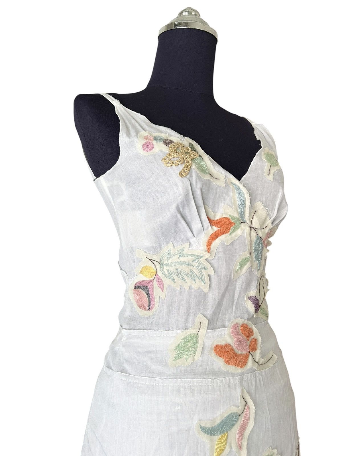 Prada 2004 Beaded Floral Dress Size S / US 4 / IT 40 - 2 Thumbnail