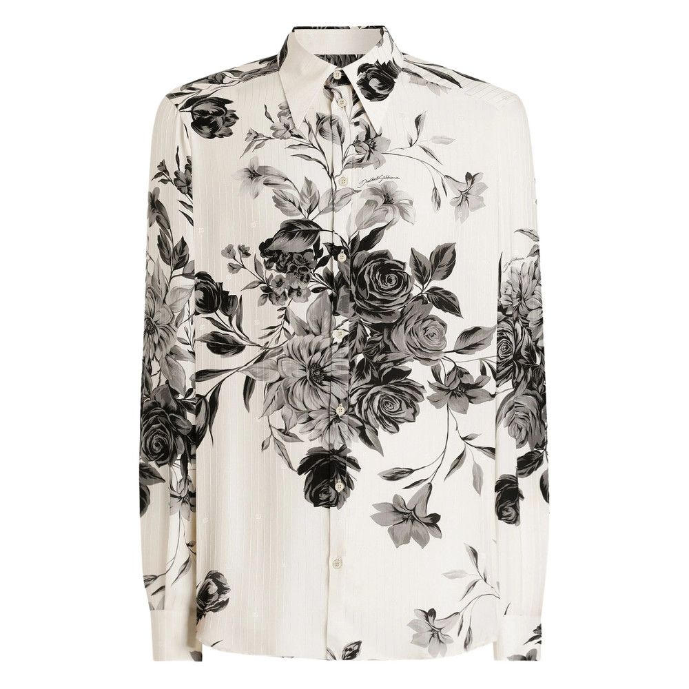 Dolce & Gabbana Dolce & Gabbana WHITE Shirts Size US L / EU 52-54 / 3 - 1 Thumbnail