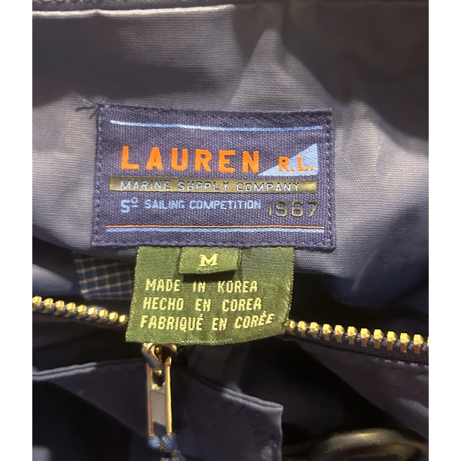 Ralph Lauren VINTAGE Ralph Lauren 1967 Blue Zip Water Resistant Sailing Coat Women Medium Regular Size M / US 6-8 / IT 42-44 - 5 Thumbnail