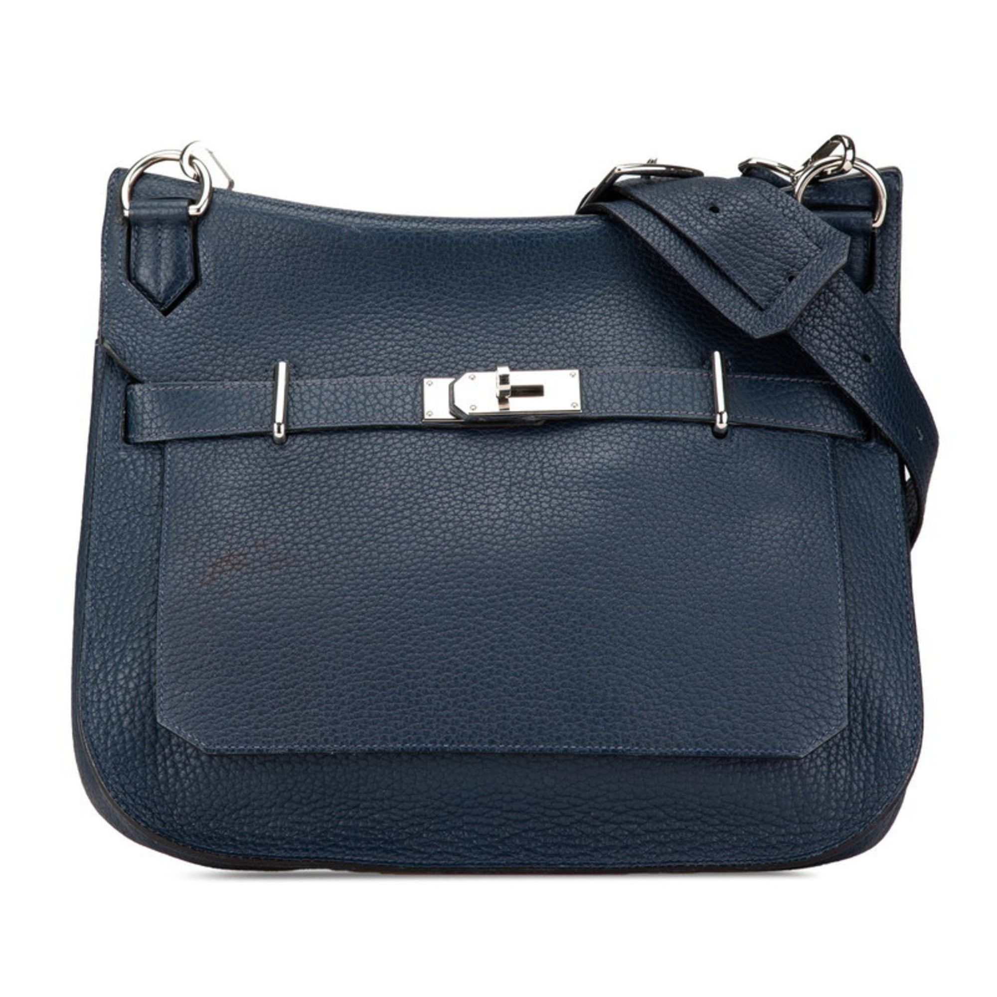 Hermes Gypsiere 34 Shoulder Bag Blue Saphir Navy Fjord Women's Hermes