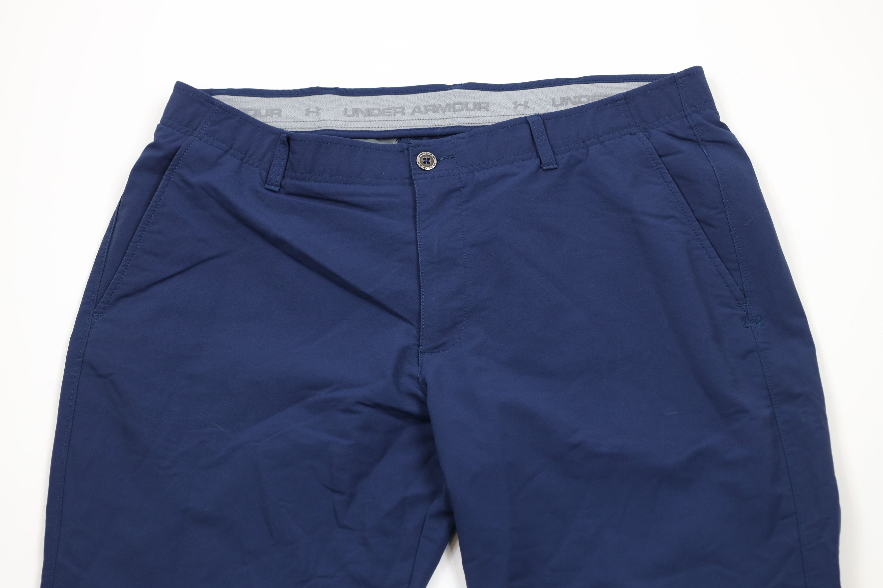 Under Armour × Vintage Under Armour Stretch Tech Golfing Golf Chino Pants Blue Size US 40 / EU 56 - 2 Thumbnail