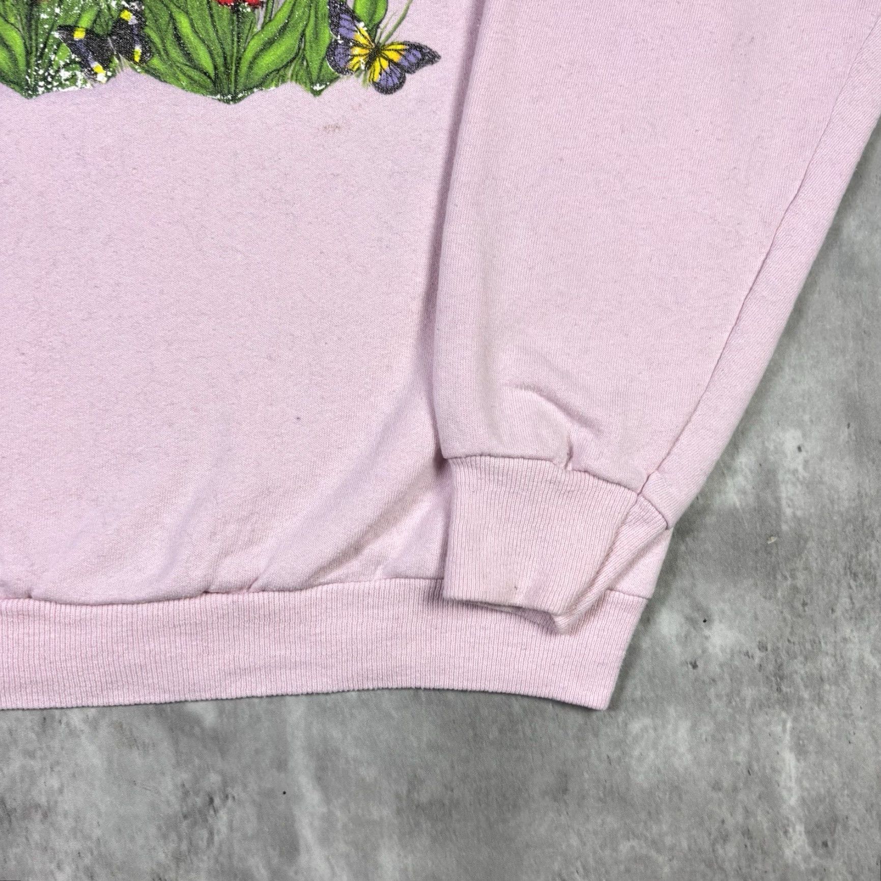 Sunflower VINTAGE Pink Flower Raglan Sweatshirt Crewneck Women’s XL 90s Nature Size XL / US 12-14 / IT 48-50 - 7 Thumbnail