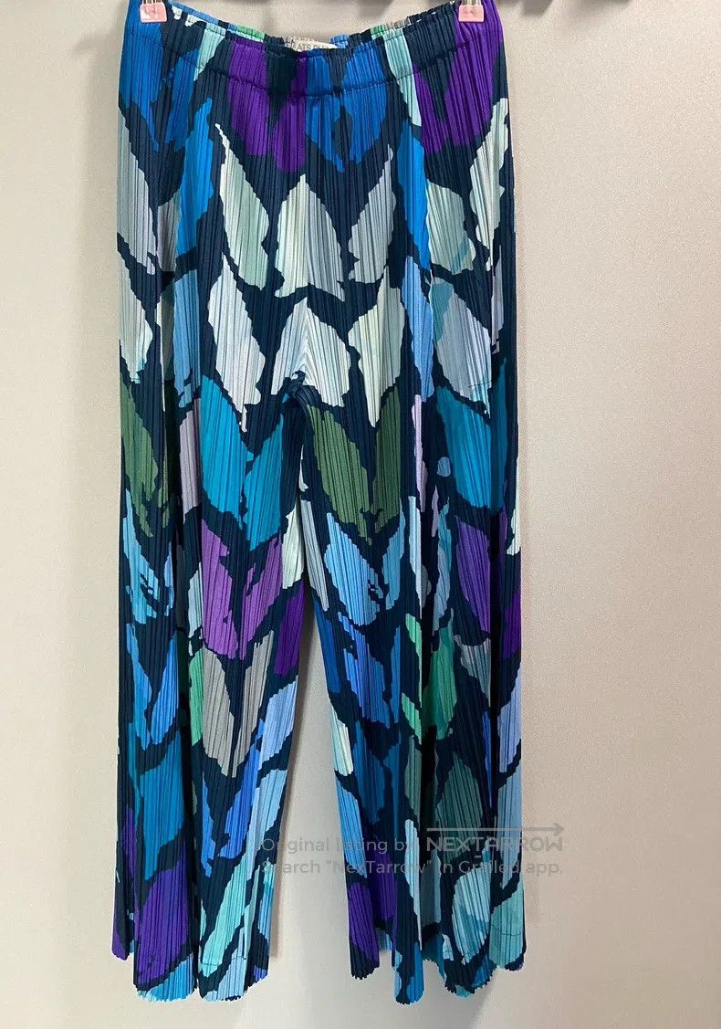 Issey Miyake Issey Miyake Blue Trousers Size 25" / US 0 / IT 36 - 2 Thumbnail
